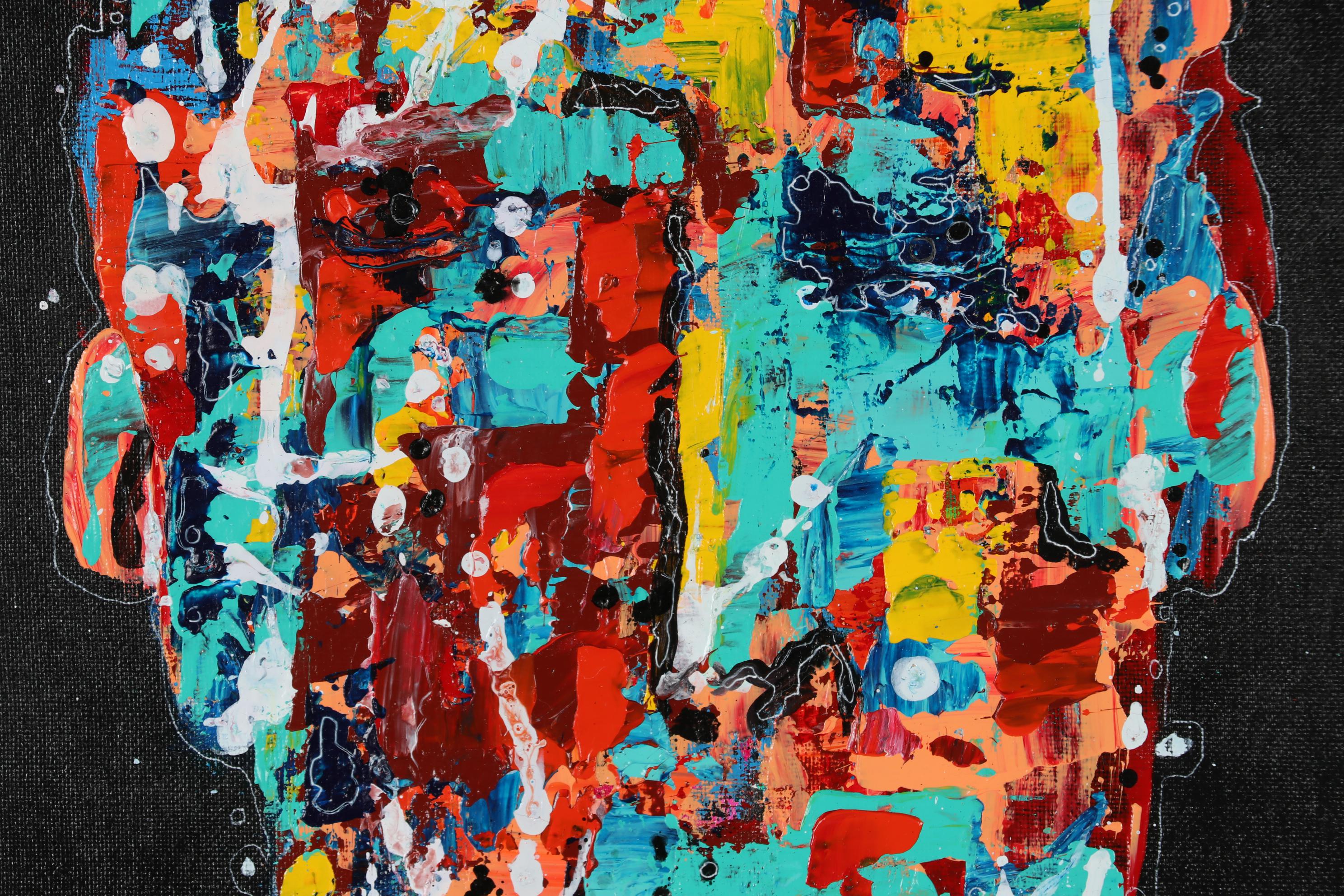 Robert Wolverton Jr. Acrylic Painting "Cosmic Debris"