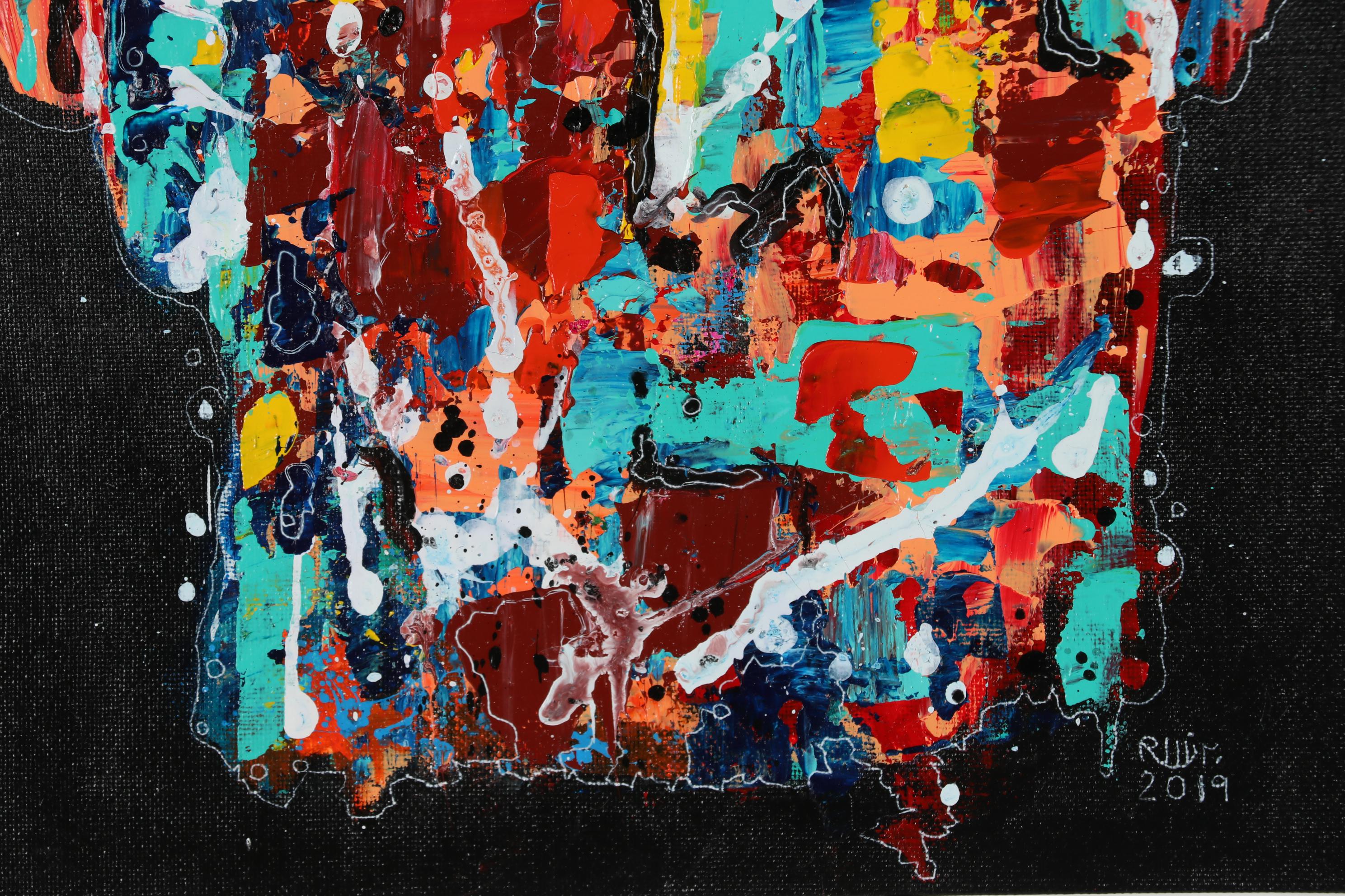 Robert Wolverton Jr. Acrylic Painting "Cosmic Debris"