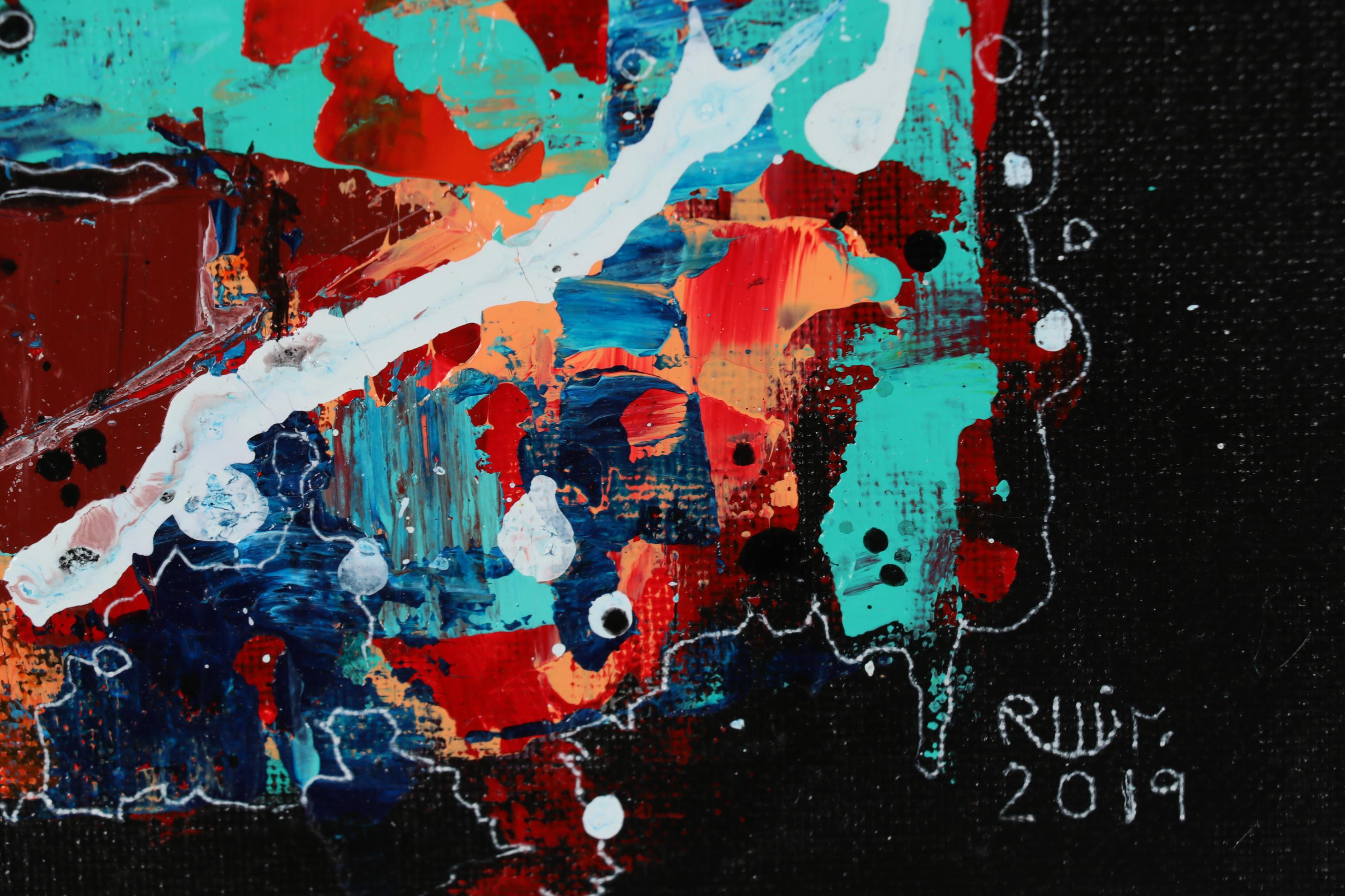 Robert Wolverton Jr. Acrylic Painting "Cosmic Debris"