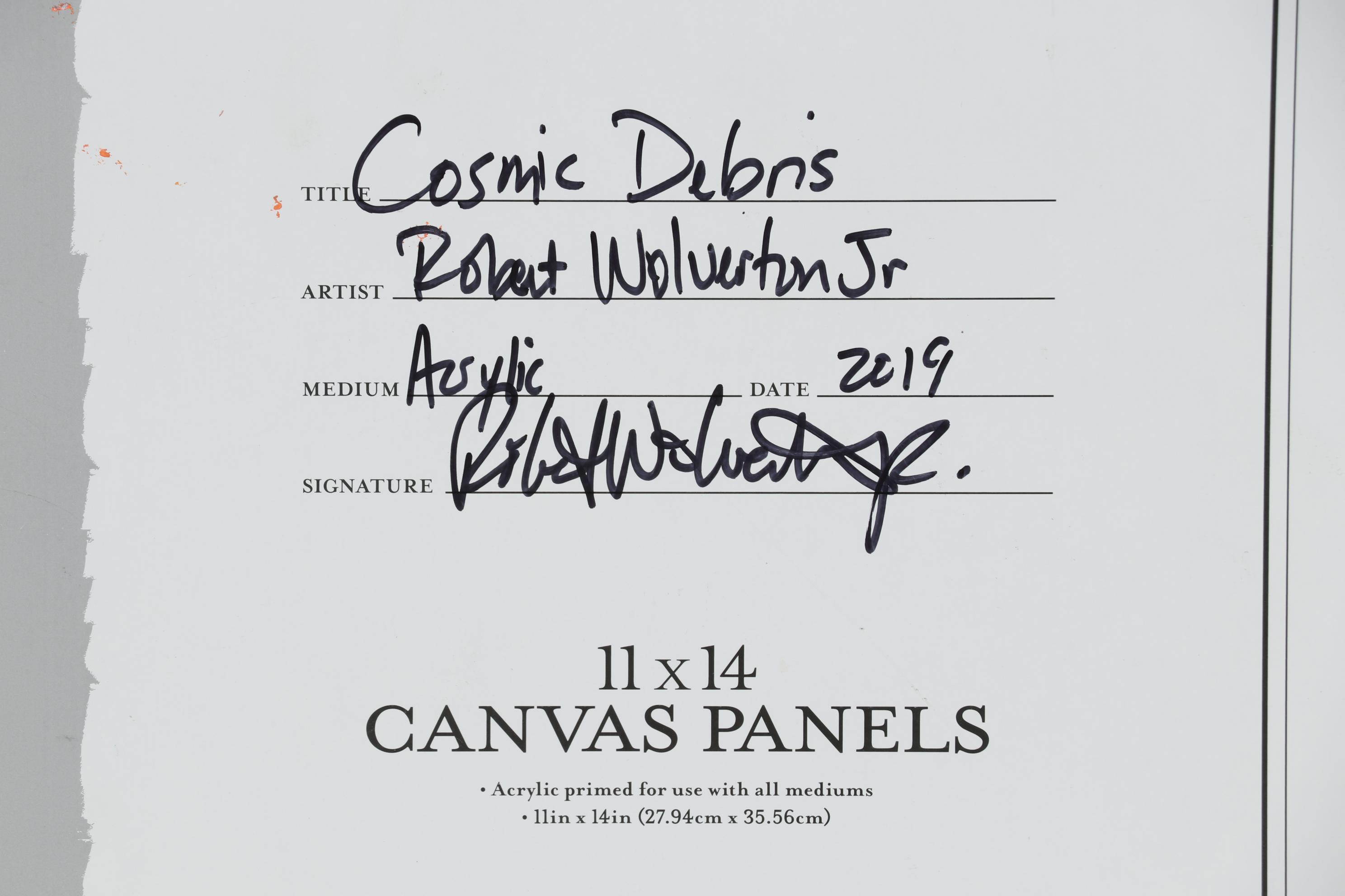 Robert Wolverton Jr. Acrylic Painting "Cosmic Debris"