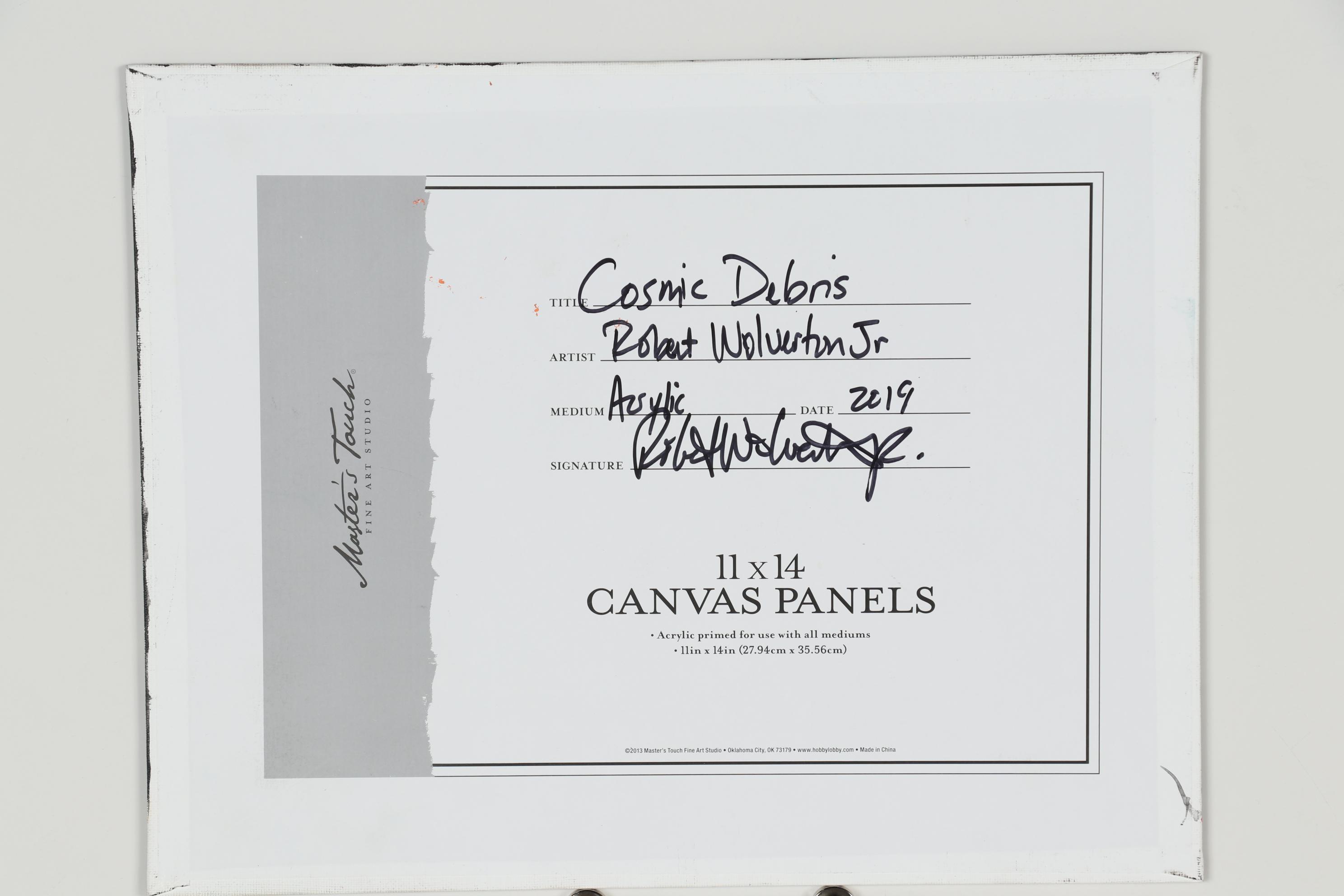 Robert Wolverton Jr. Acrylic Painting "Cosmic Debris"