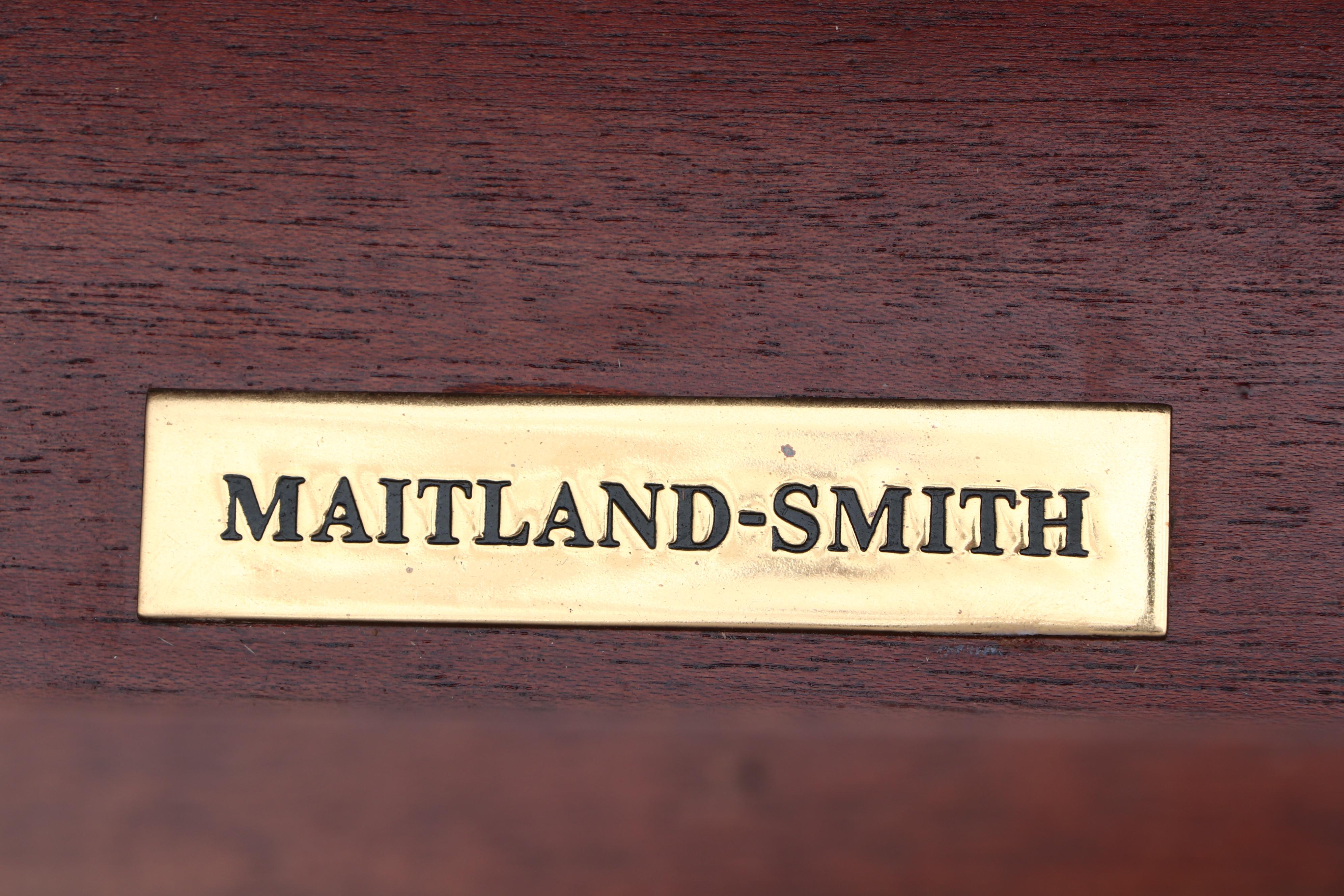 Maitland-Smith, Neoclassical Style Parcel-Gilt Mahogany and Burlwood TV Console