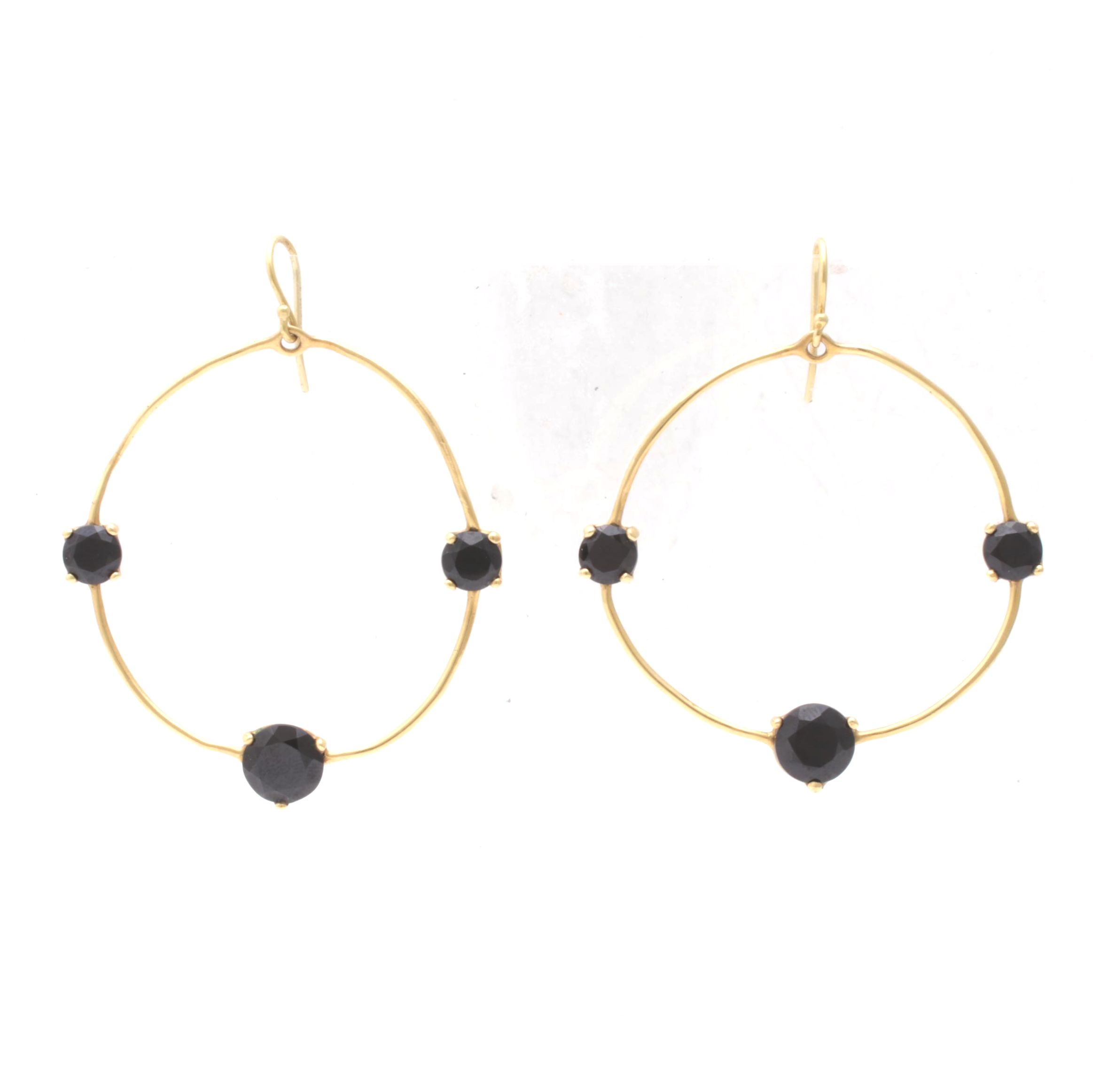 Ippolita 18K Yellow Gold and Onyx Earrings