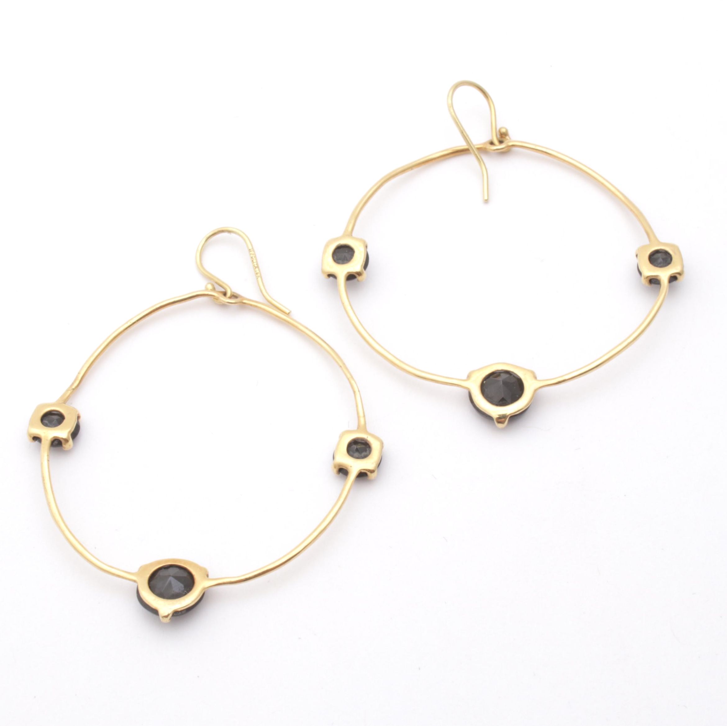 Ippolita 18K Yellow Gold and Onyx Earrings