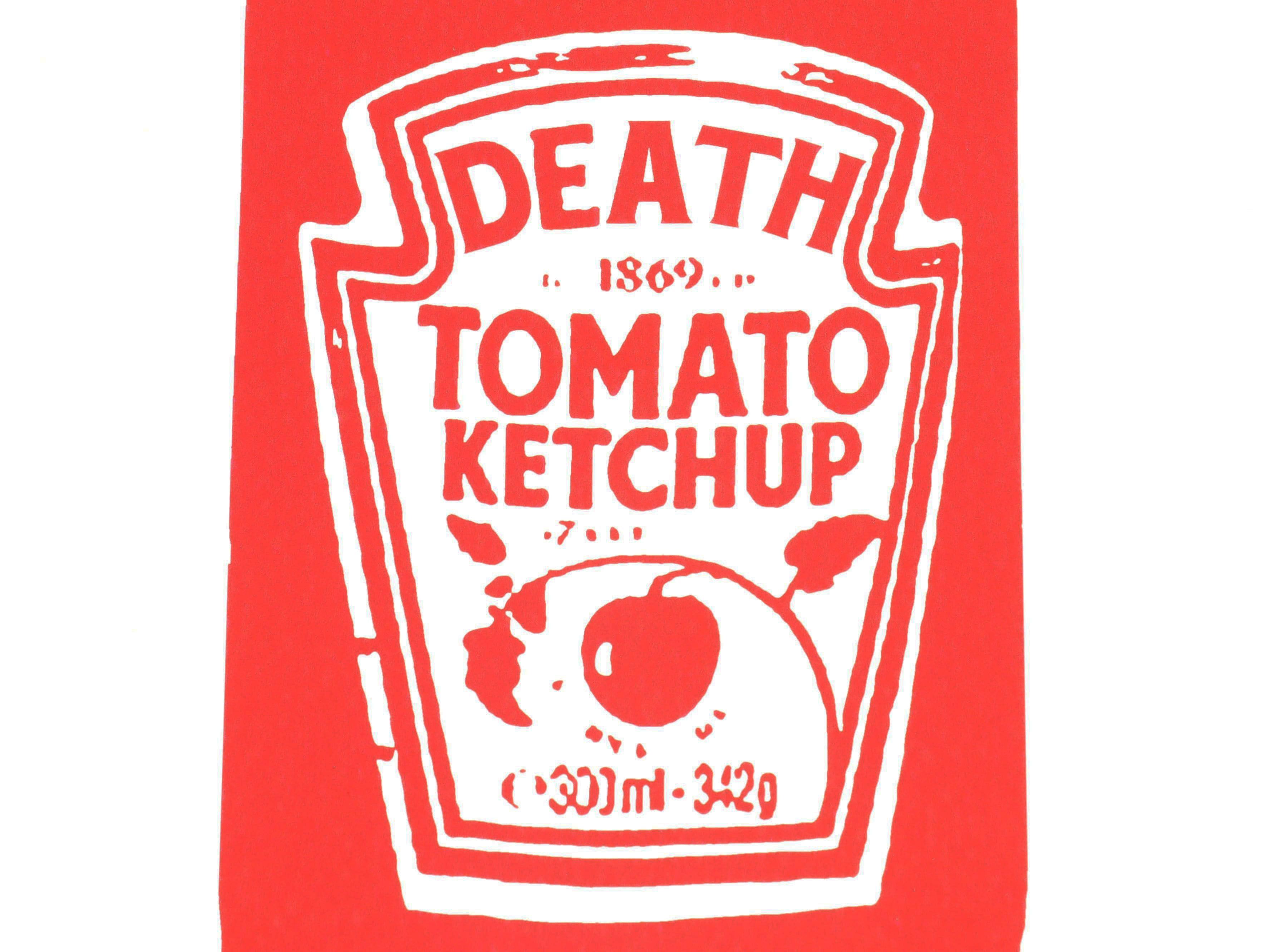Deathy NYC Death Ketchup Graphic Print