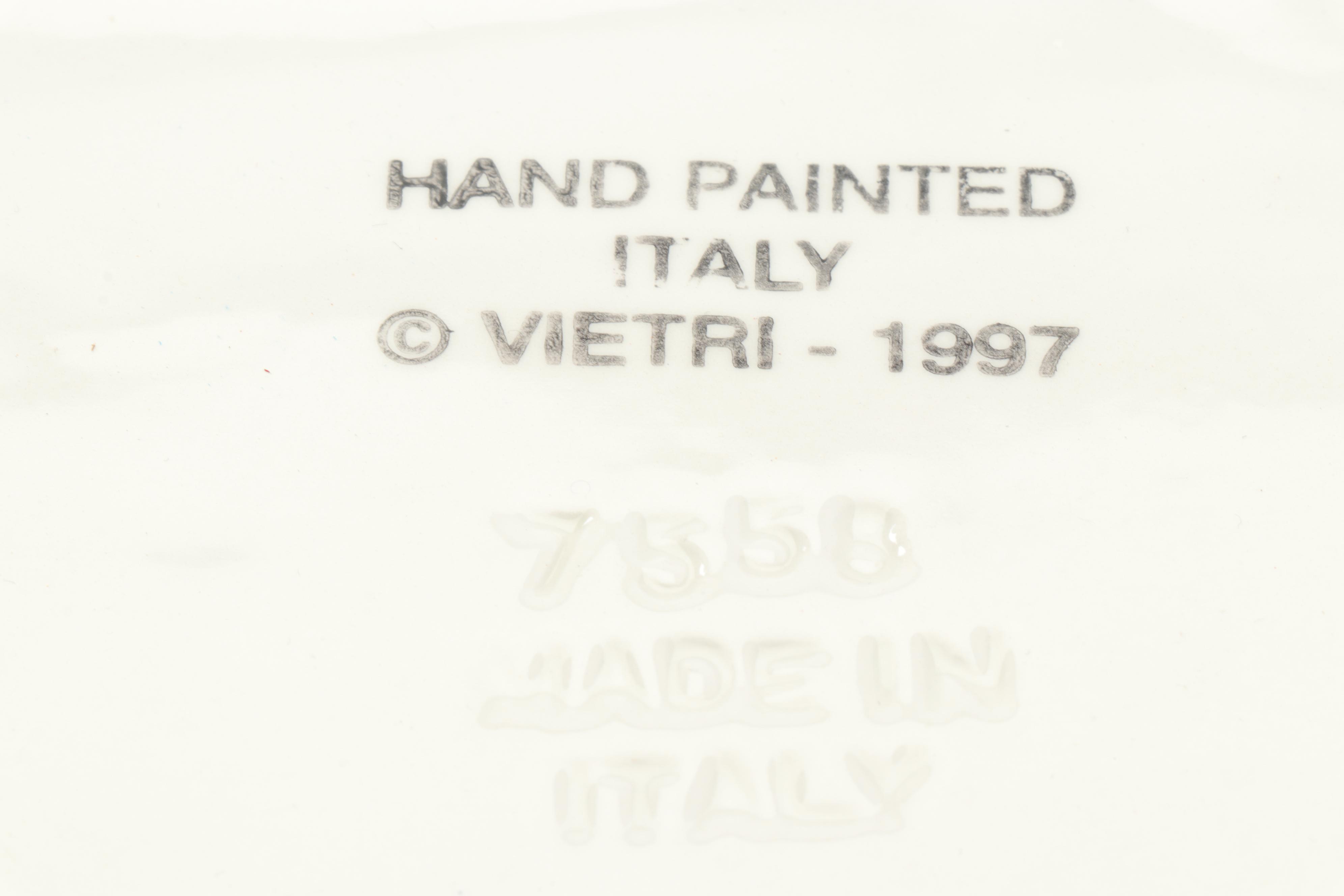 Vietri Italian Fish Themed Ceramic Dinnerware and Fitz and Floyd Box