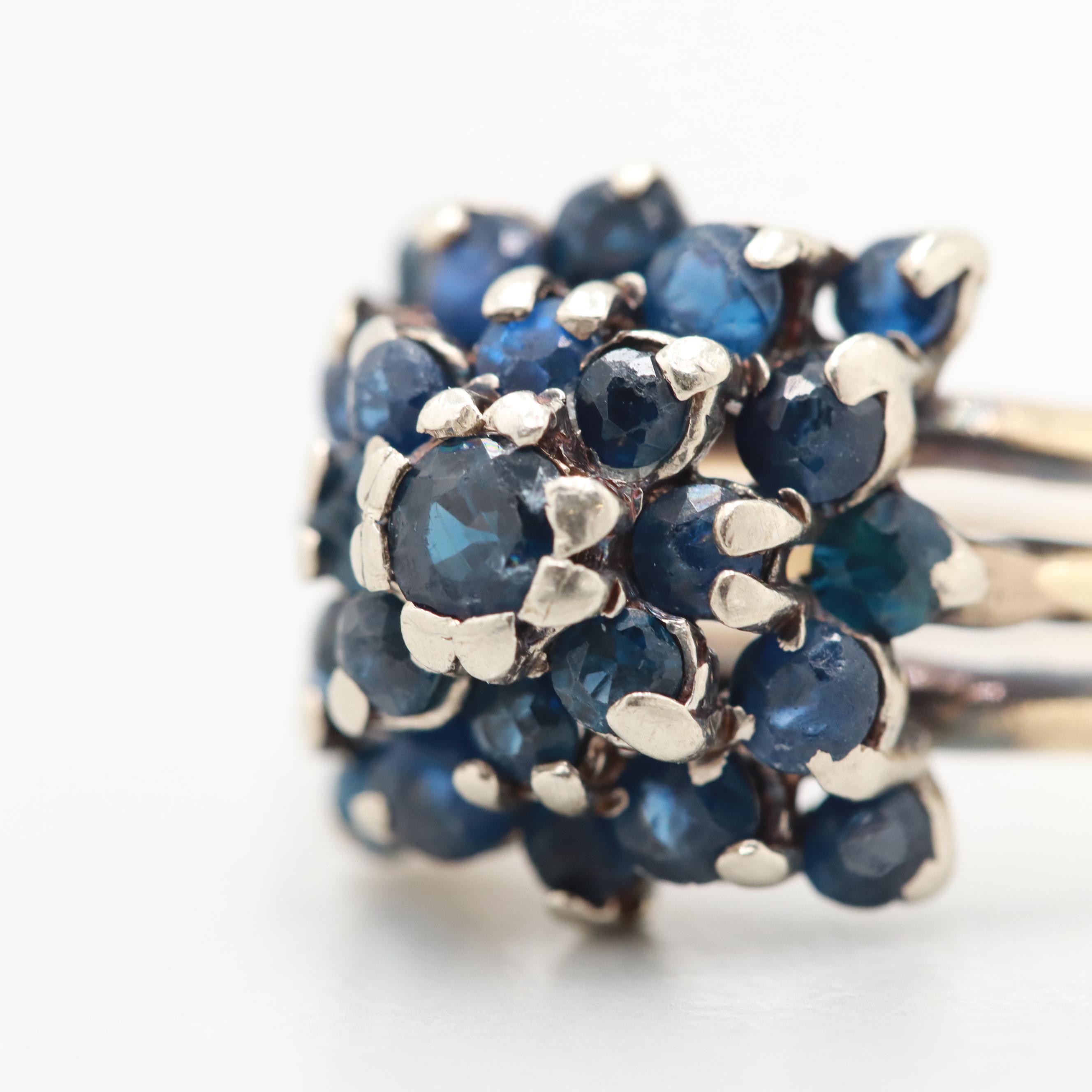 14K Yellow Gold Sapphire Ring