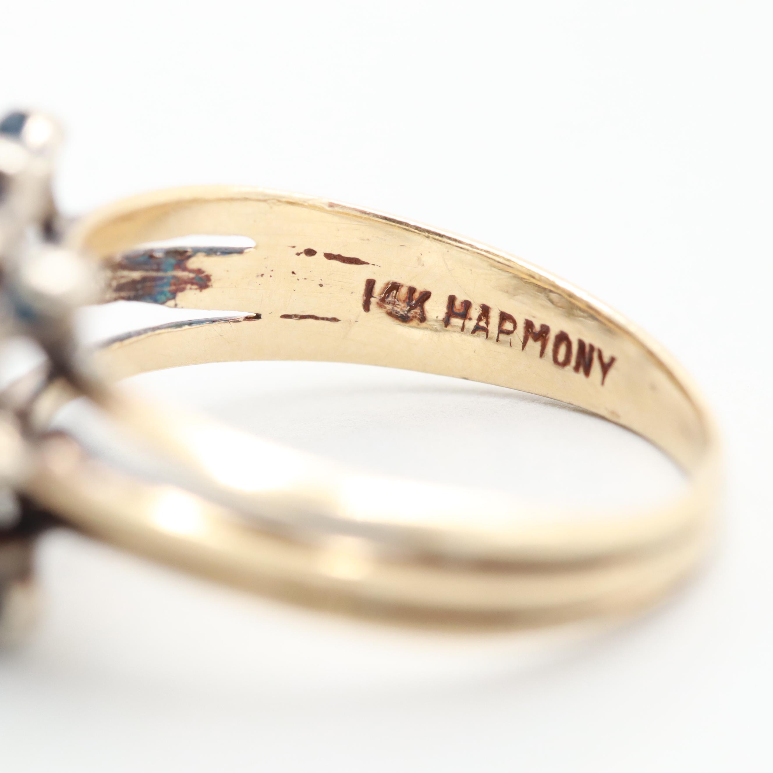 14K Yellow Gold Sapphire Ring