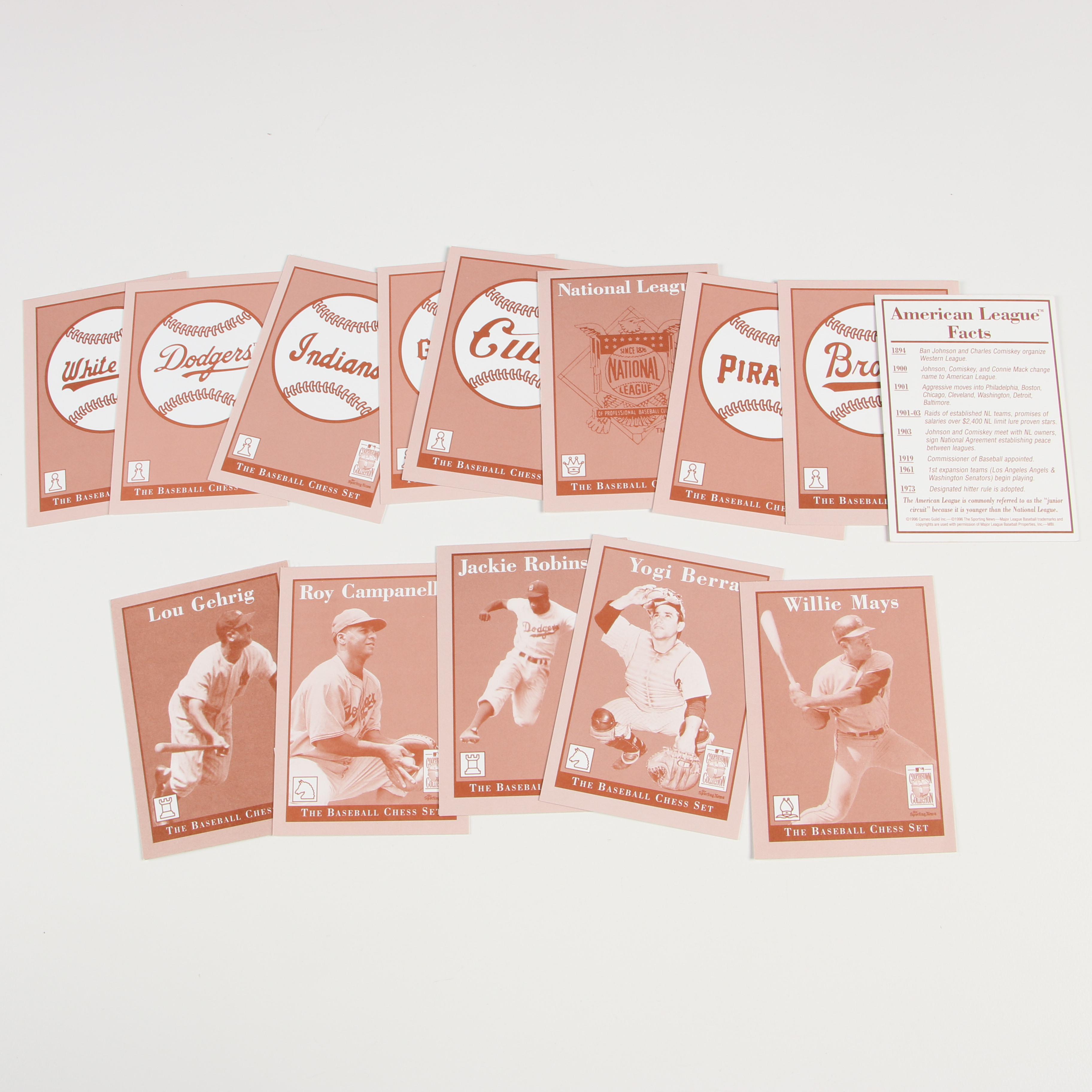 The Danbury Mint "The Baseball Chess Set"