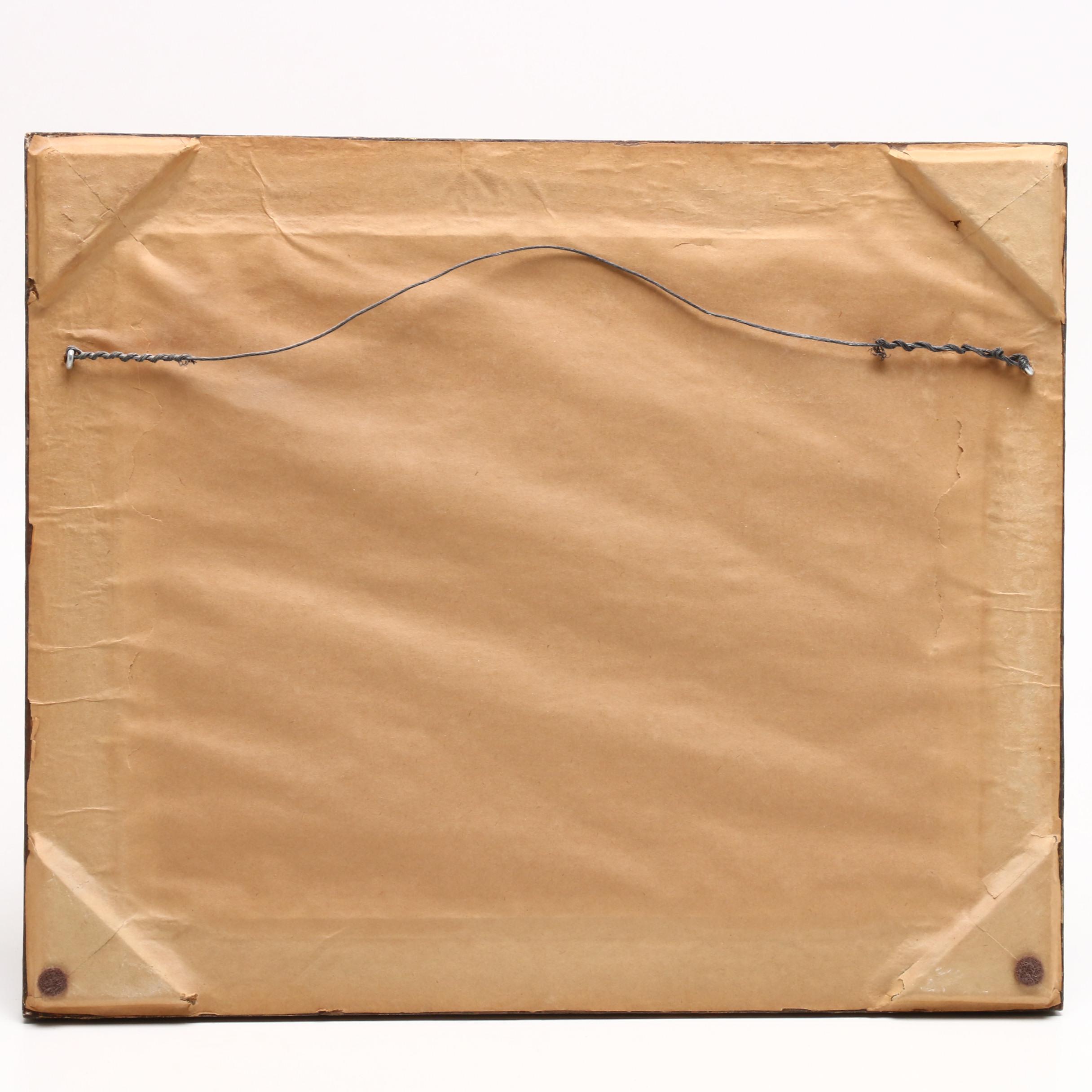 Martin Rettig Floral Still Life Oil Painting of Violets