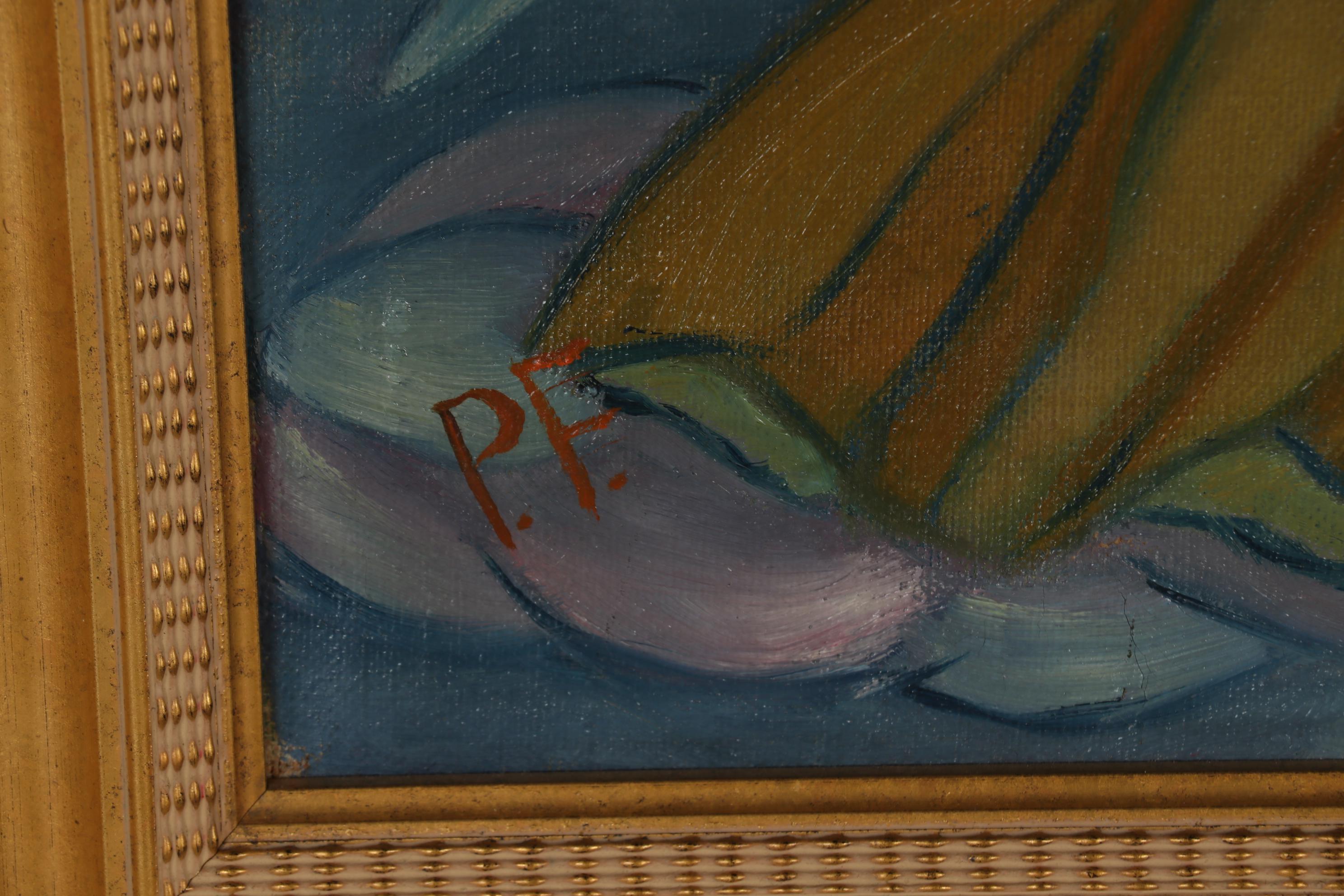 Paula Fritsch 1917 Oil Painting "Annunciazione"