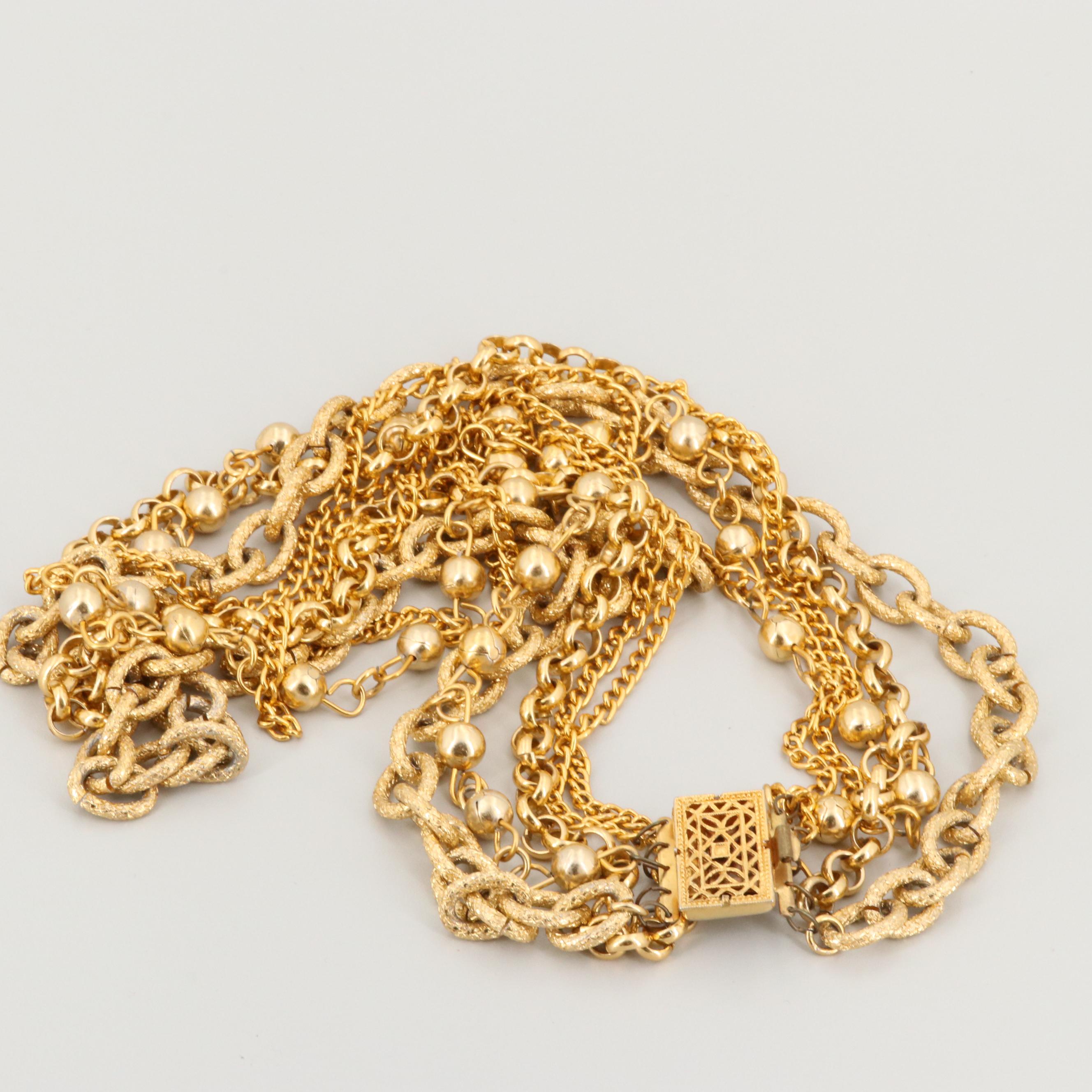 Vintage Multi Chain Necklace