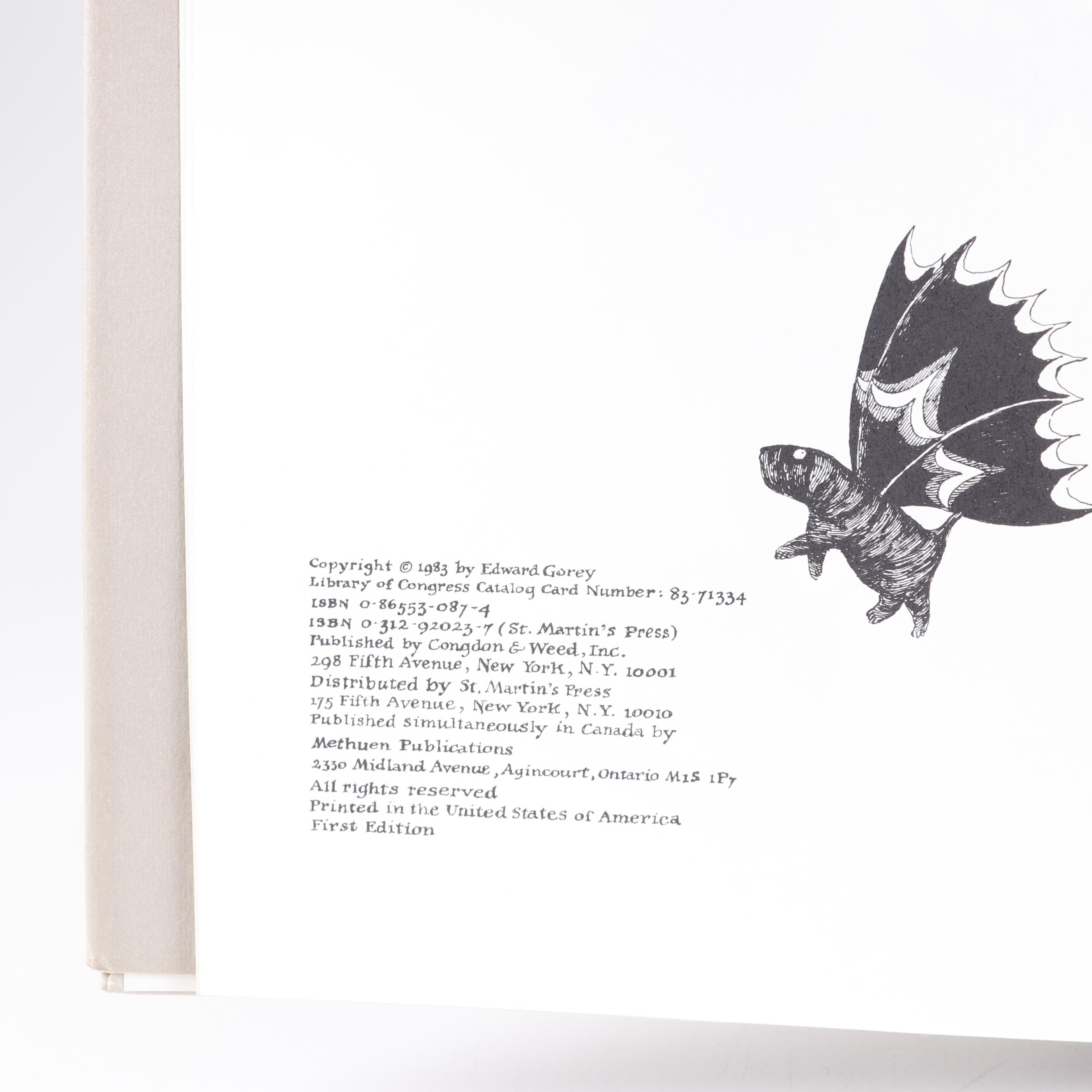 First Edition "Amphigorey Also" by Edward Gorey, 1983