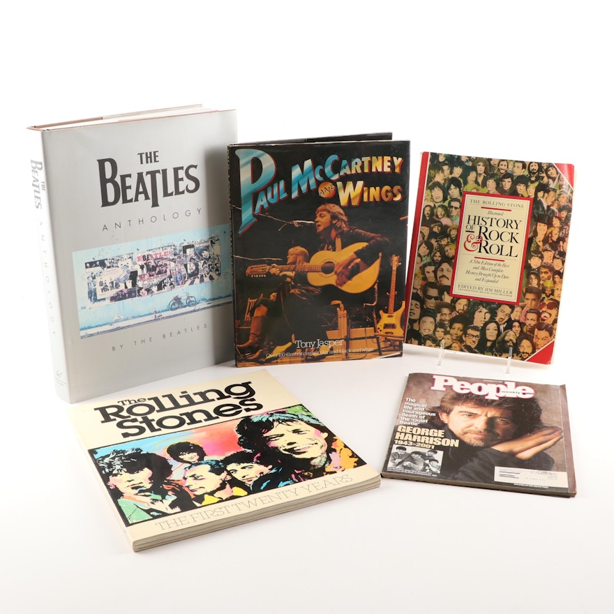 First Edition "The Beatles Anthology" and Other Music Art Books