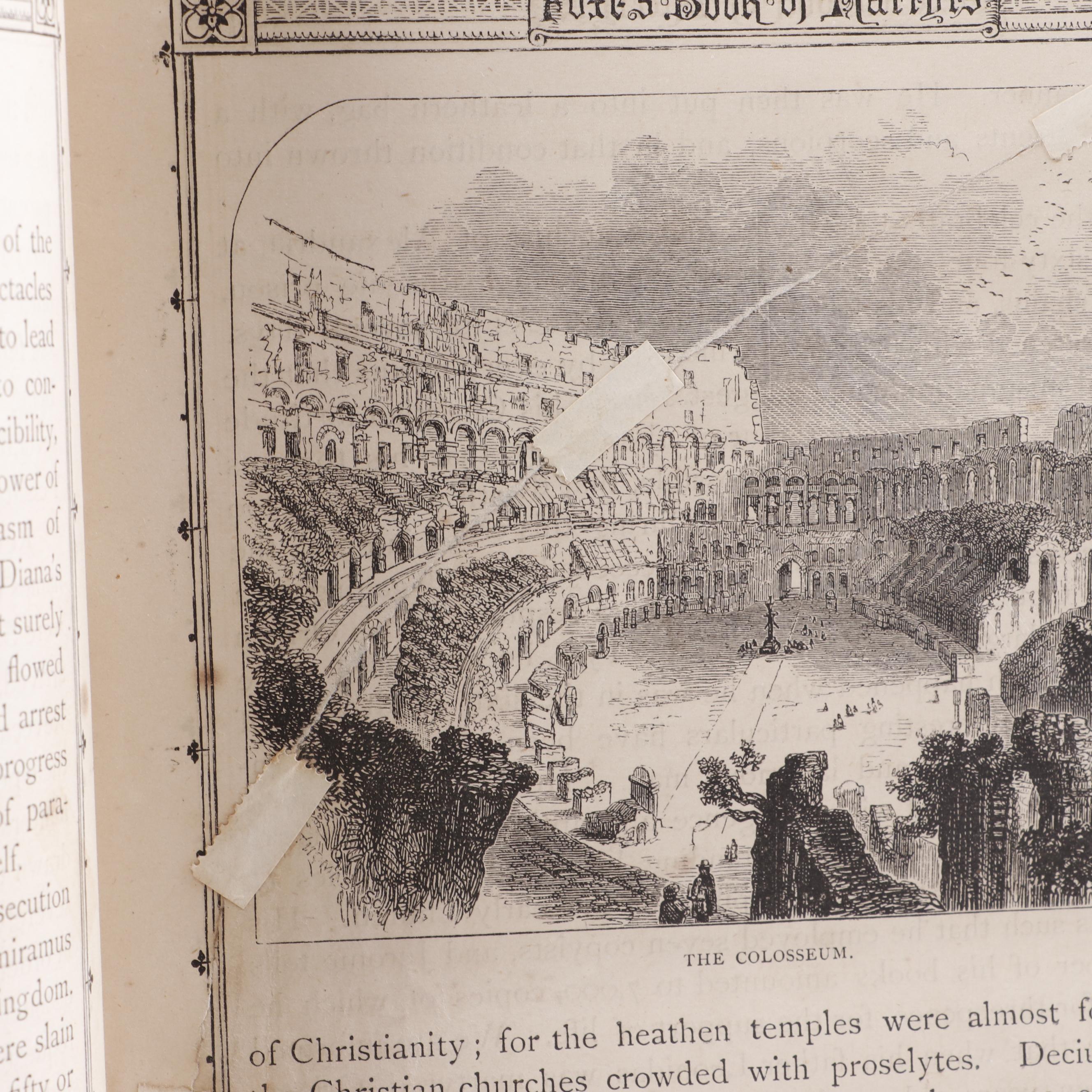 "Book of Martyrs" by John Foxe, circa 1875