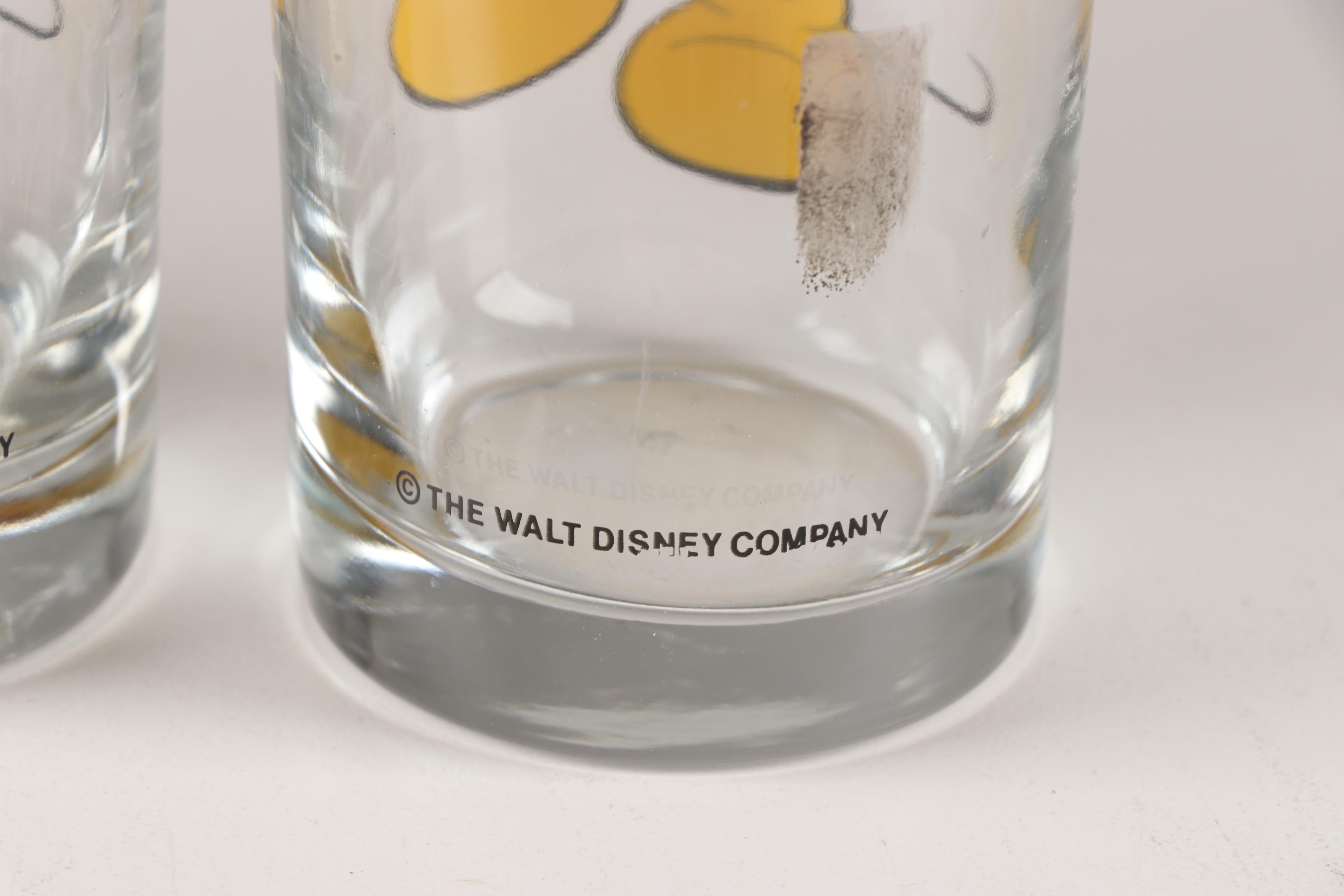 Walt Disney Co. Mickey Mouse Glass Tumblers