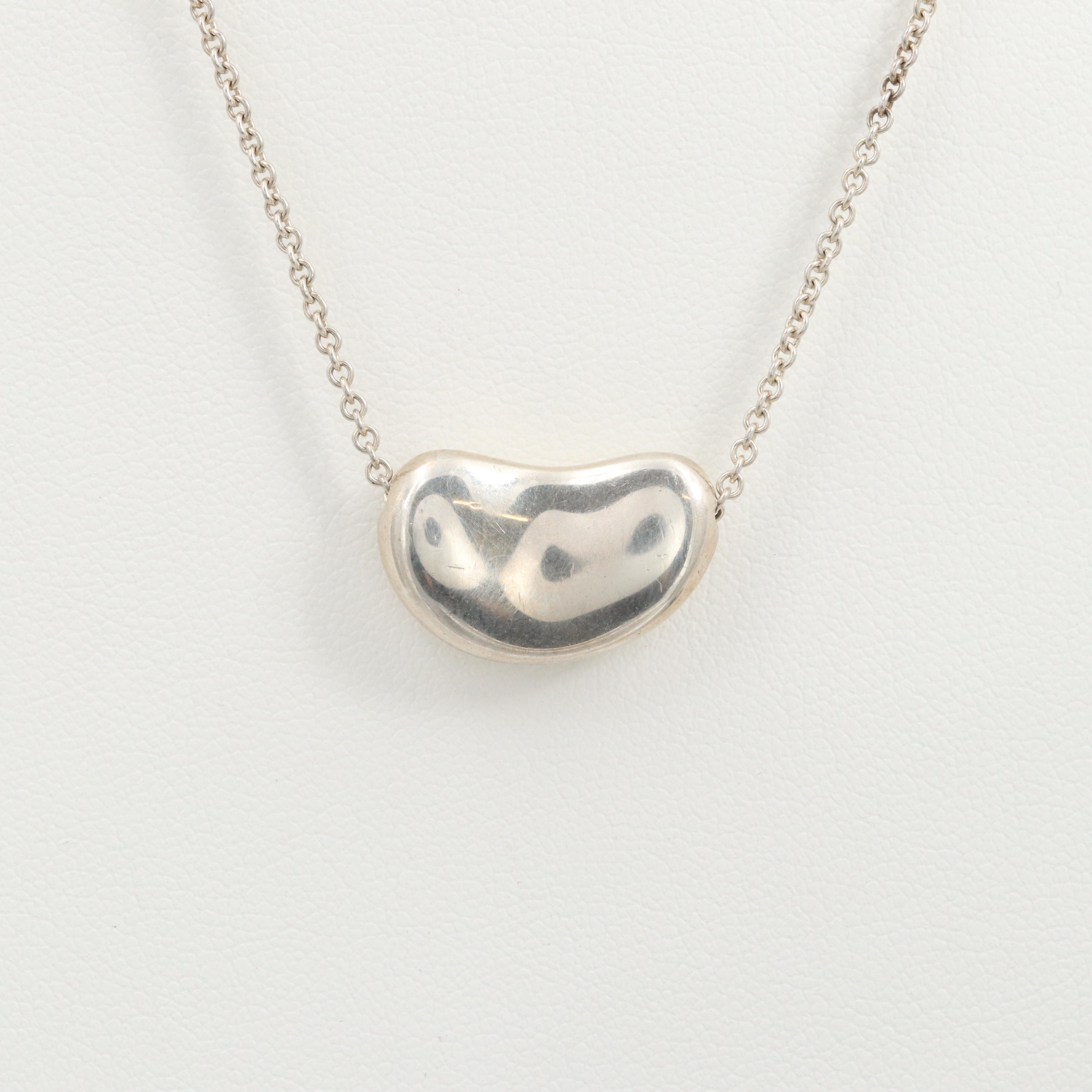 Elsa Peretti for Tiffany & Co. Sterling Silver Bean Necklace