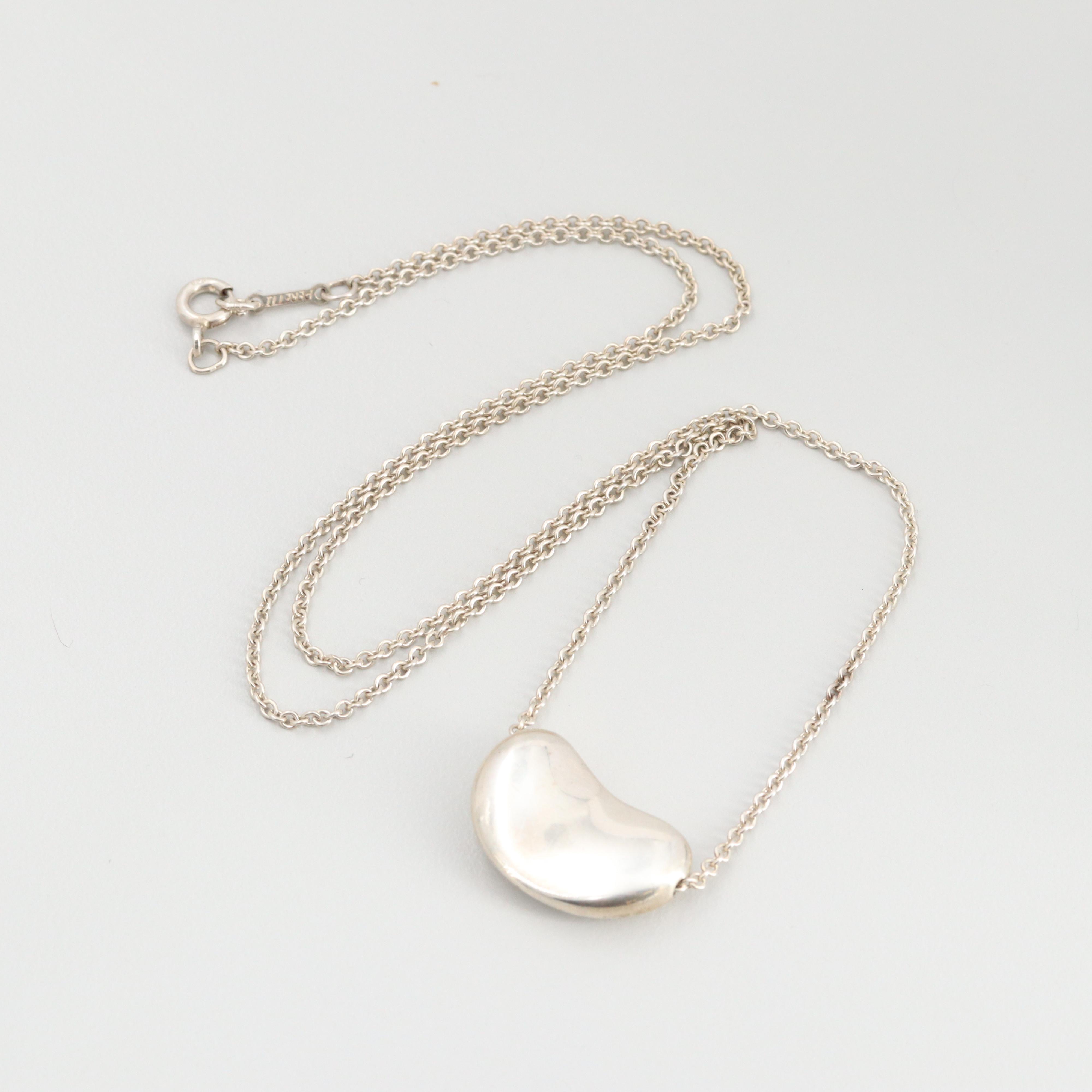 Elsa Peretti for Tiffany & Co. Sterling Silver Bean Necklace