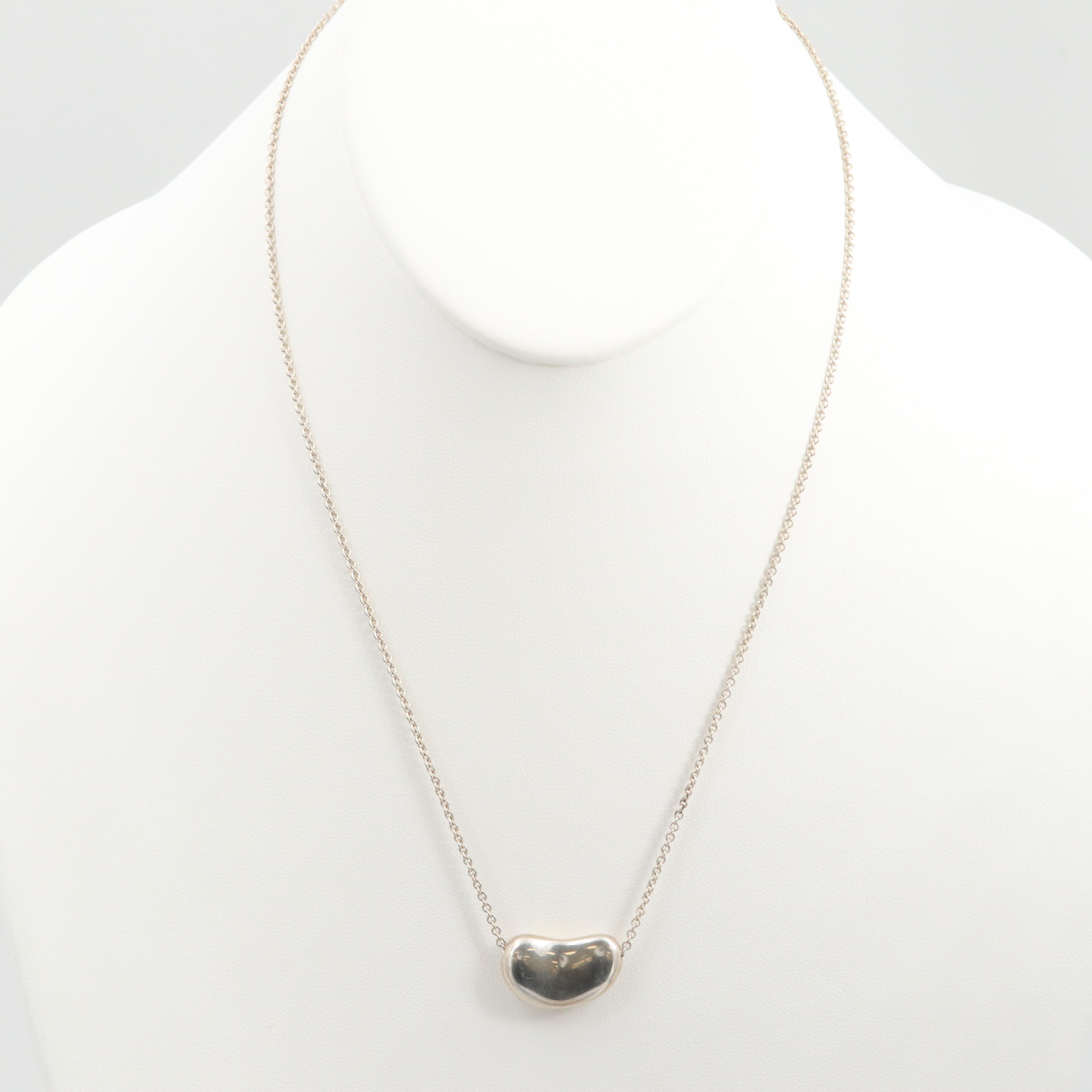 Elsa Peretti for Tiffany & Co. Sterling Silver Bean Necklace