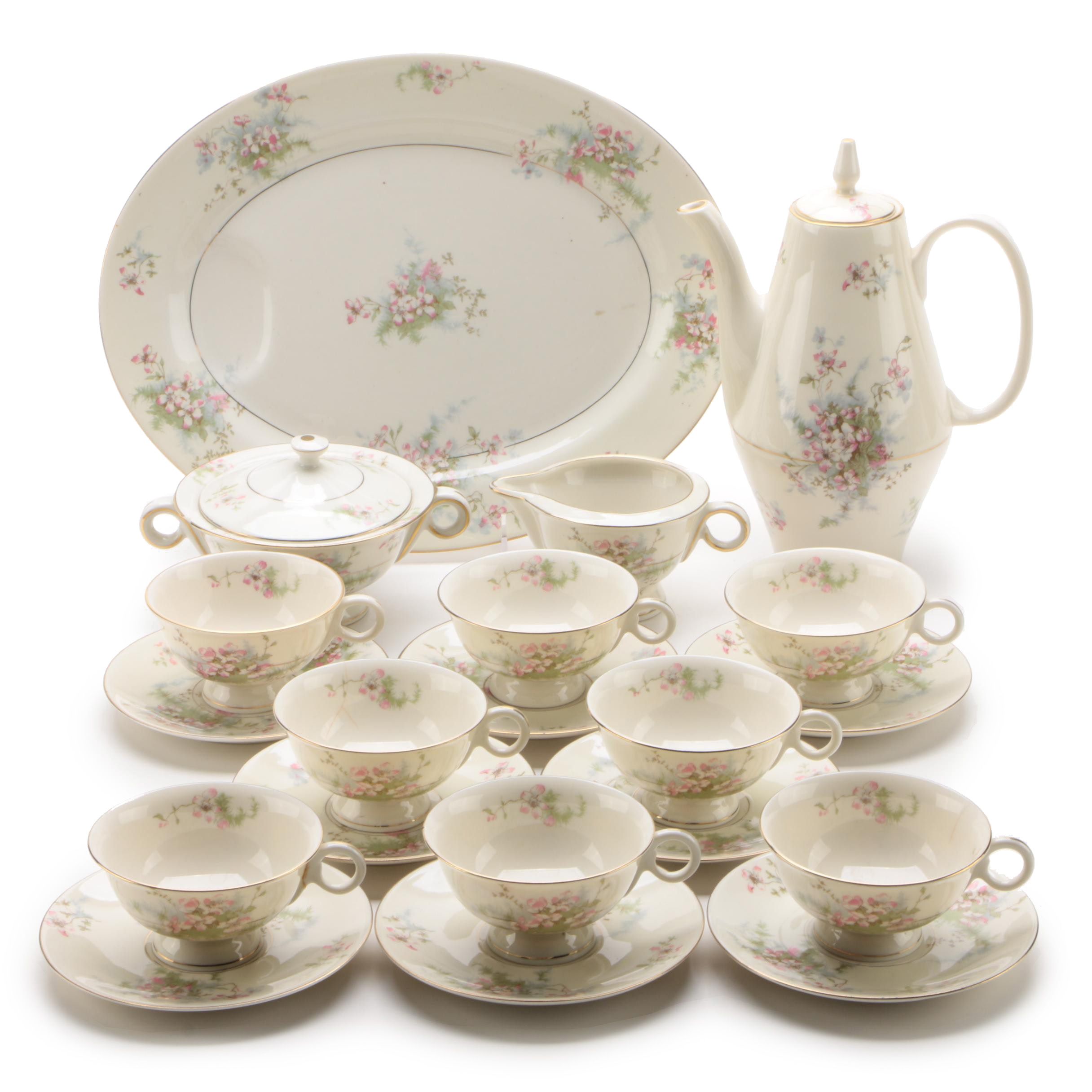 Theodore Haviland "Apple Blossom" Porcelain Dinnerware, 1940 - 1989