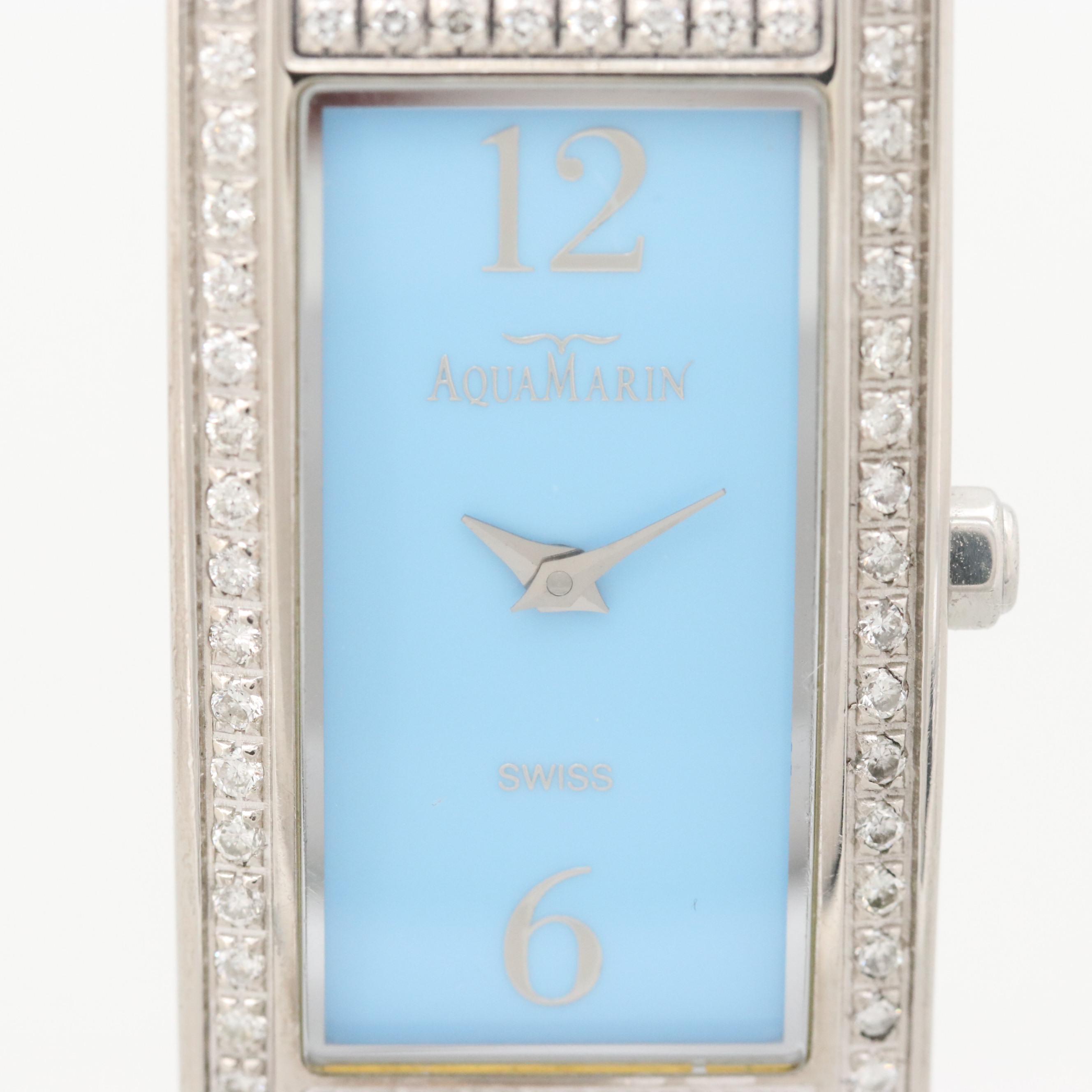 AquaMarin Avalon Stainless Steel and Diamond Quartz Watch