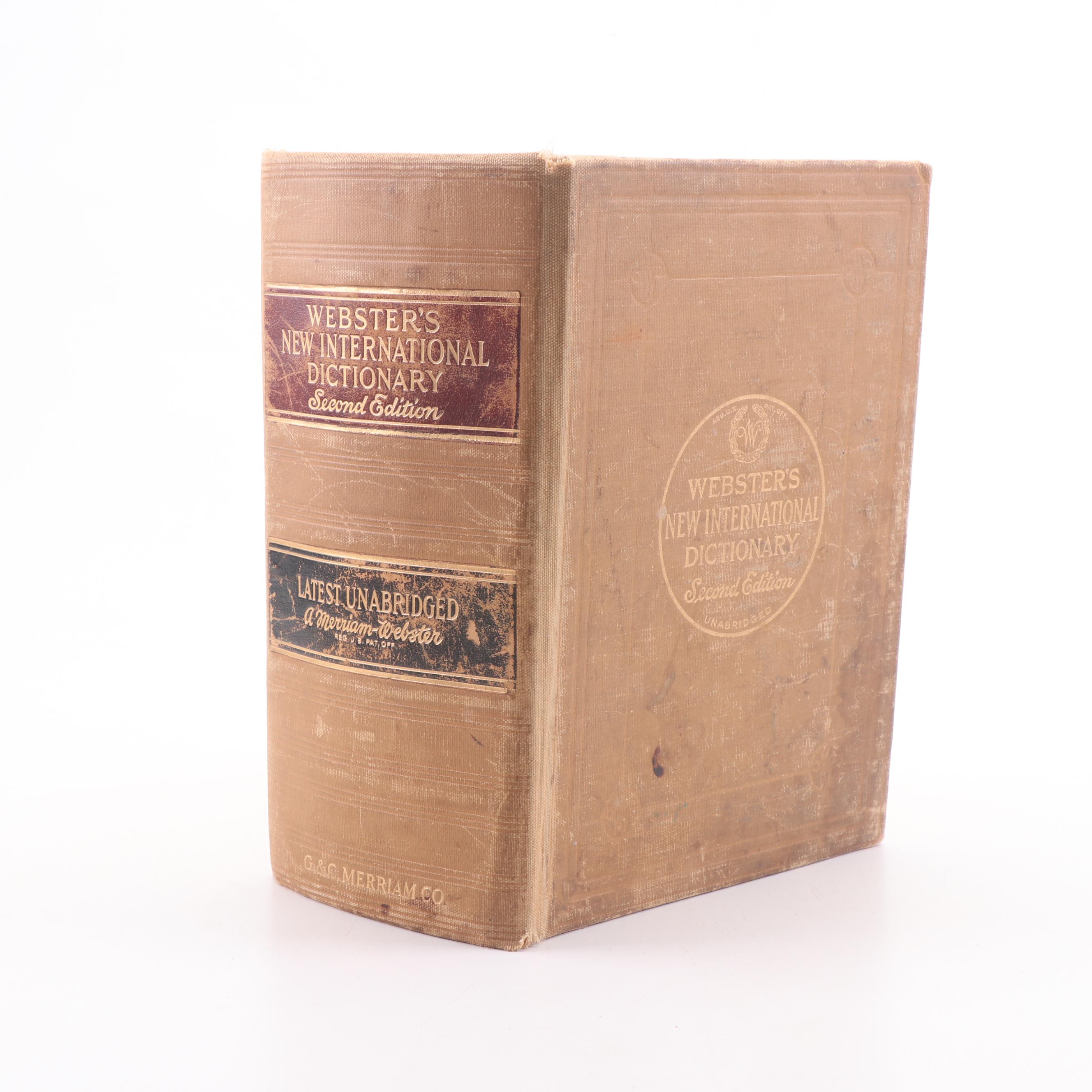 1948 Unabridged "Webster's New International Dictionary of the English Language"