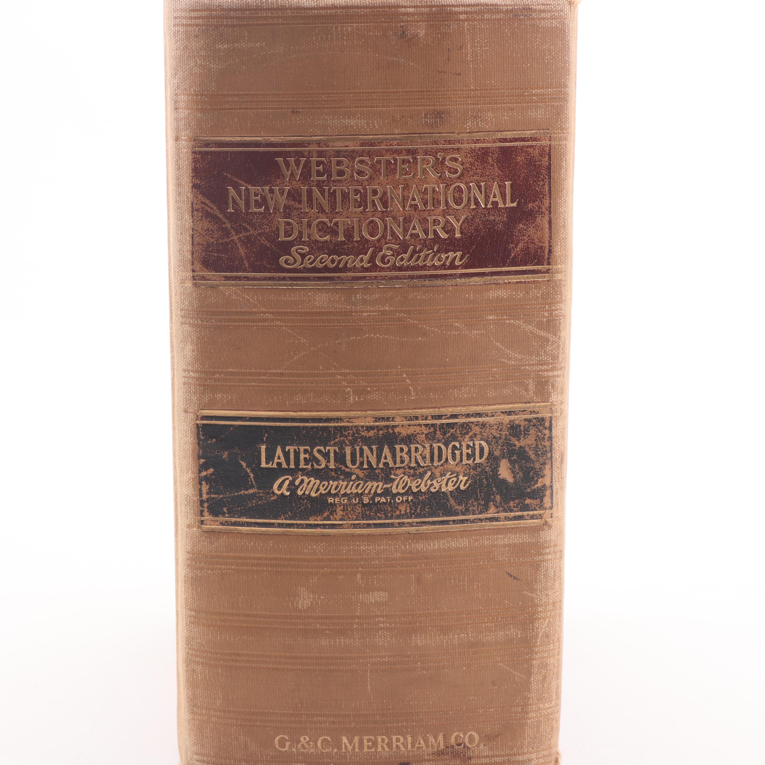 1948 Unabridged "Webster's New International Dictionary of the English Language"
