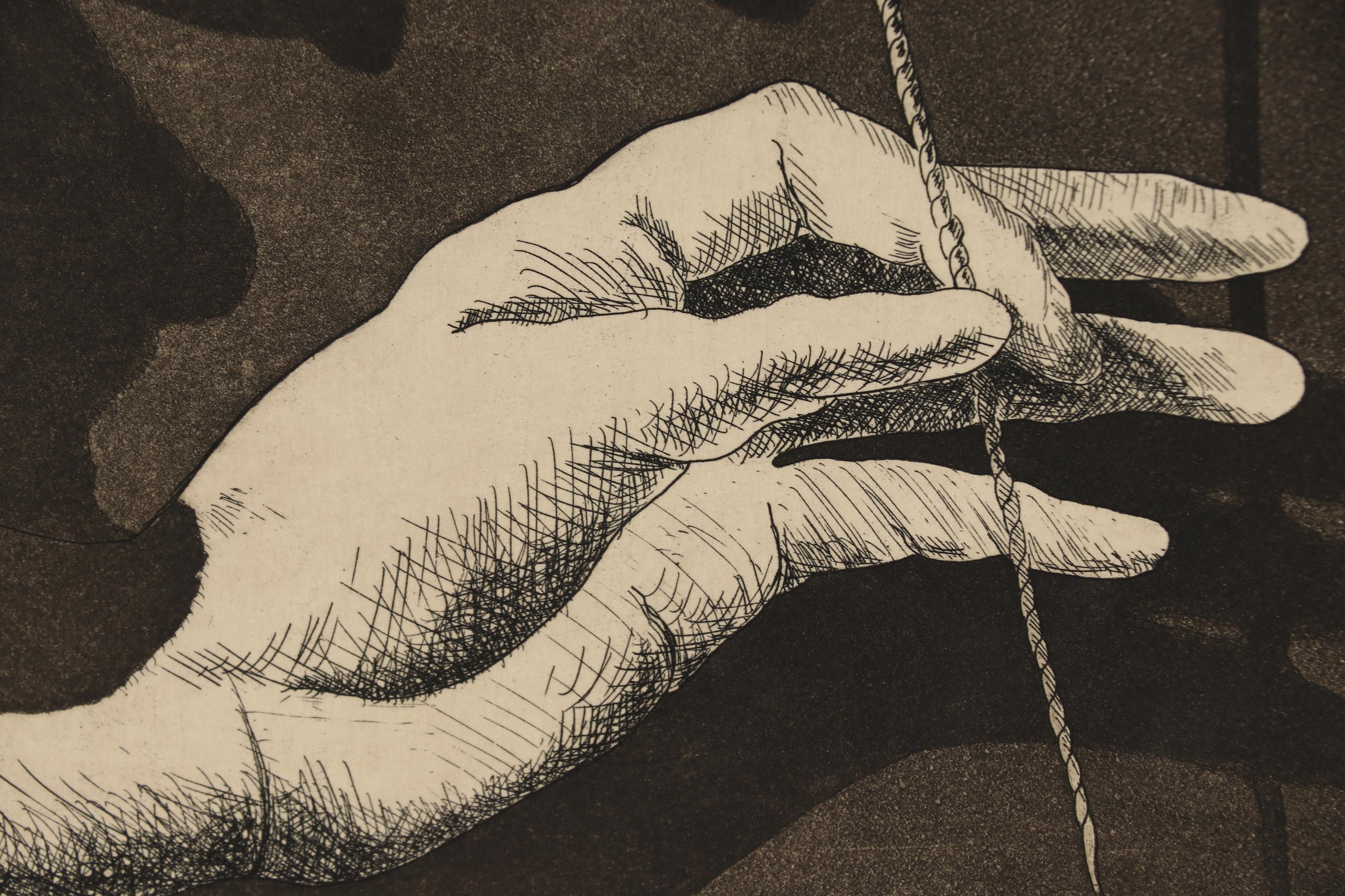 Nick Bubash 1989 Etching "Mistaken Identity"