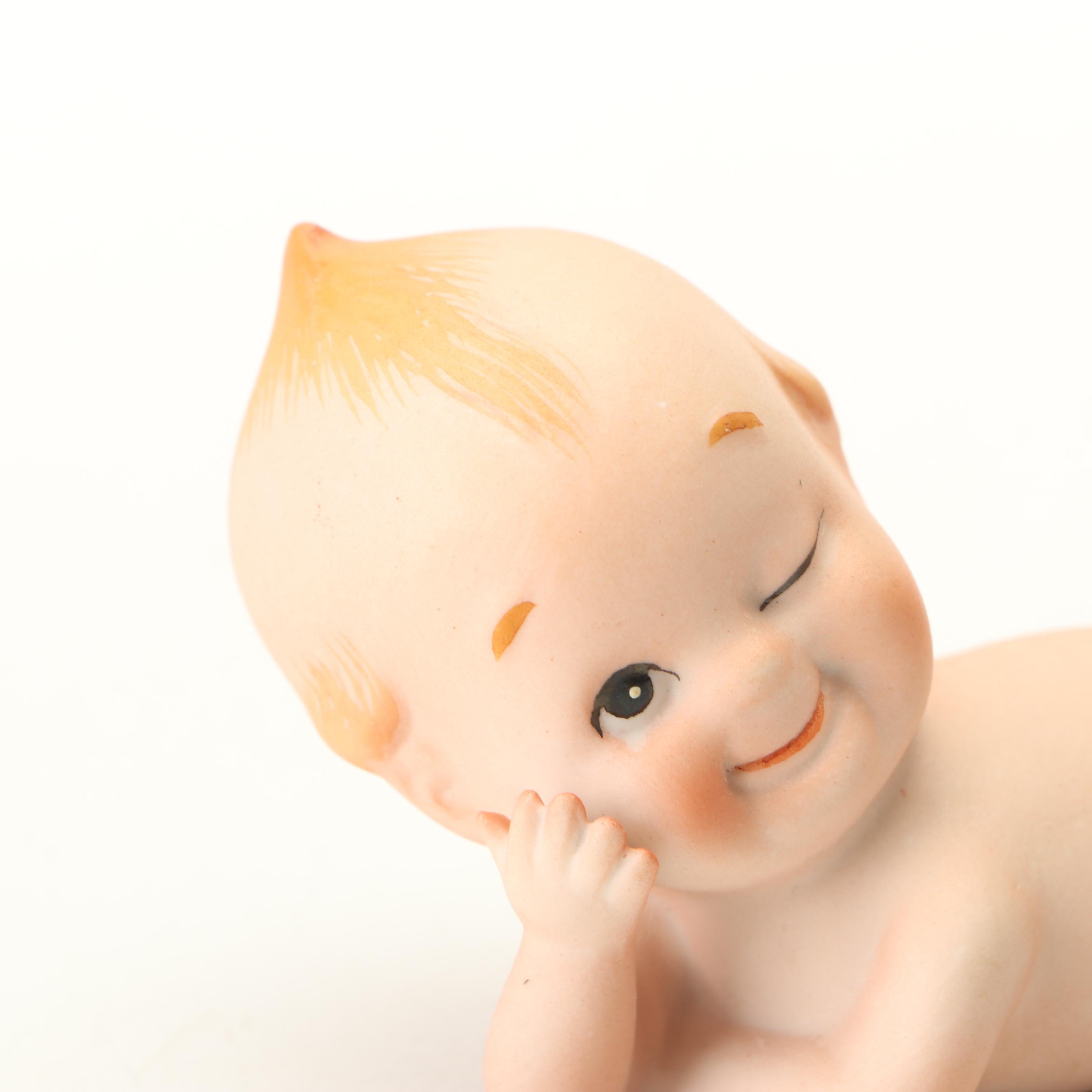 "Kewpie" Bisque Figurines by Rose O'Neill, Early to Mid 20th Century