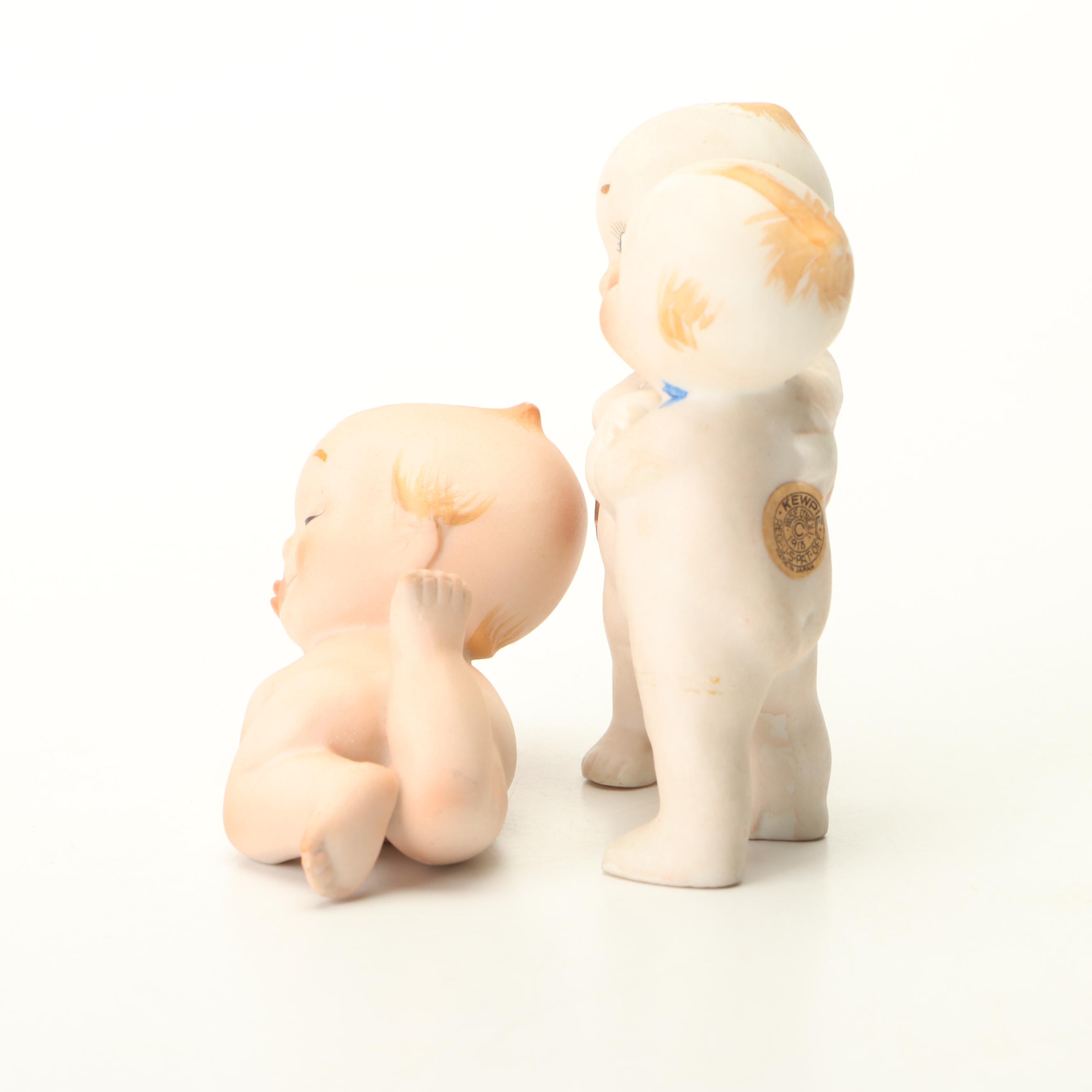 "Kewpie" Bisque Figurines by Rose O'Neill, Early to Mid 20th Century