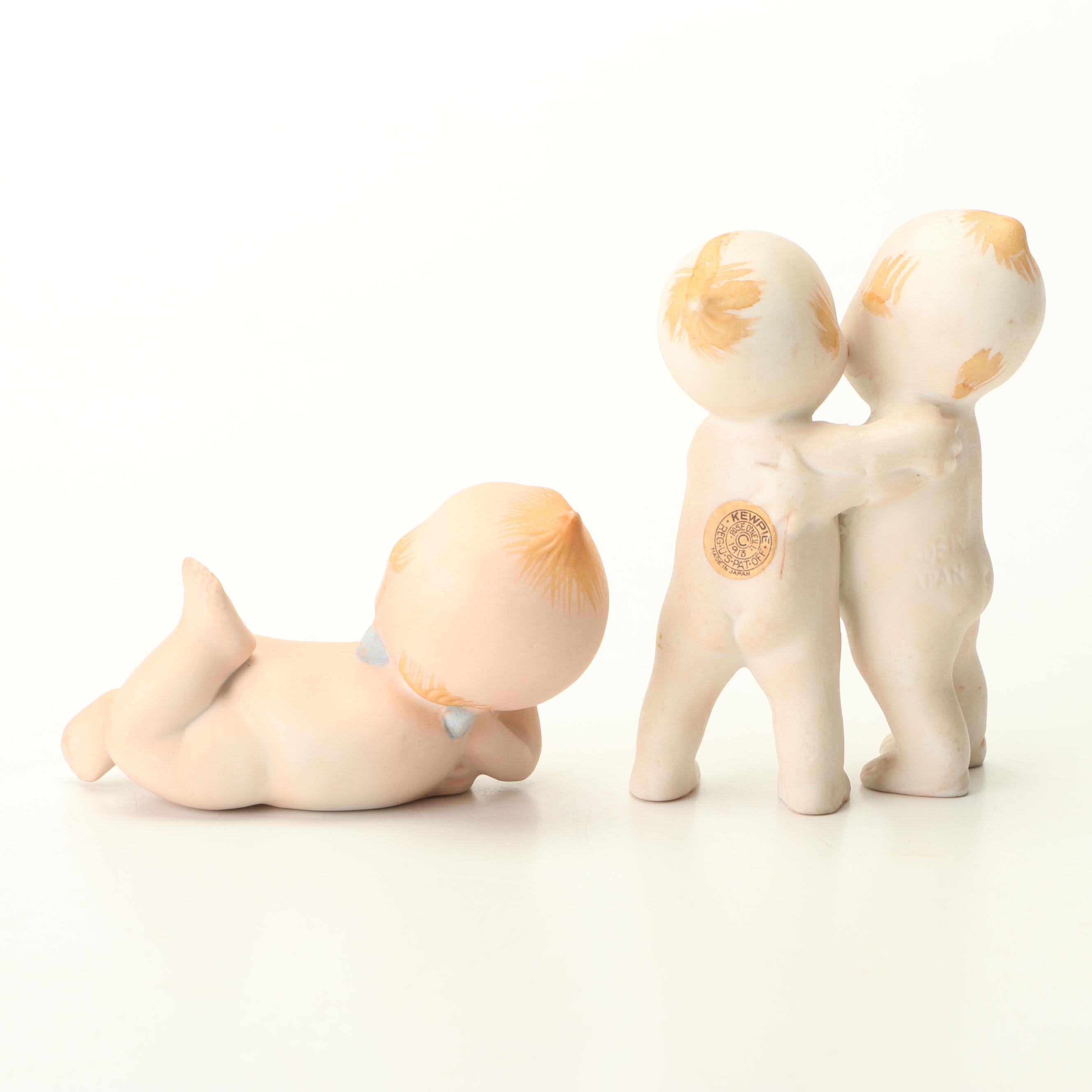 "Kewpie" Bisque Figurines by Rose O'Neill, Early to Mid 20th Century