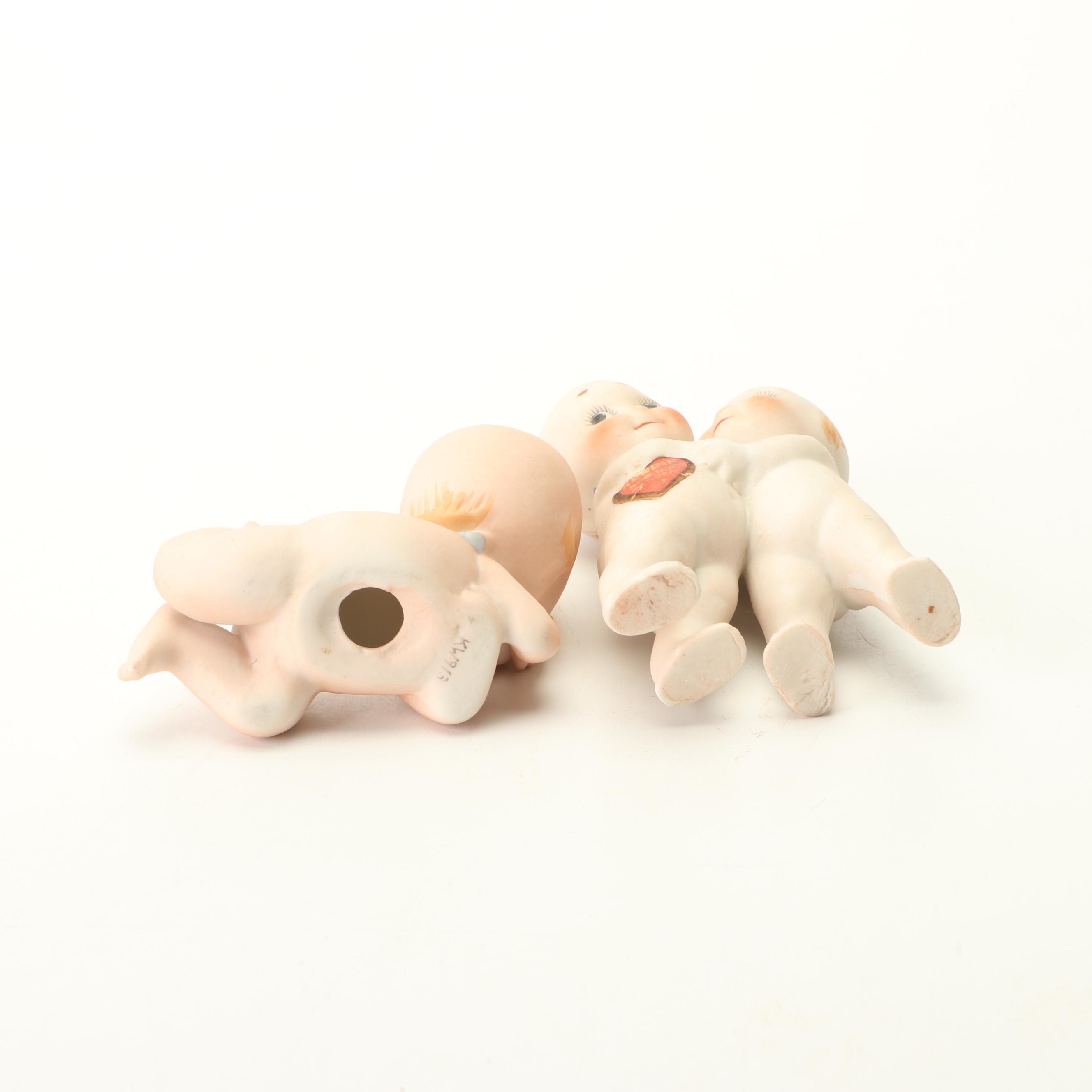 "Kewpie" Bisque Figurines by Rose O'Neill, Early to Mid 20th Century