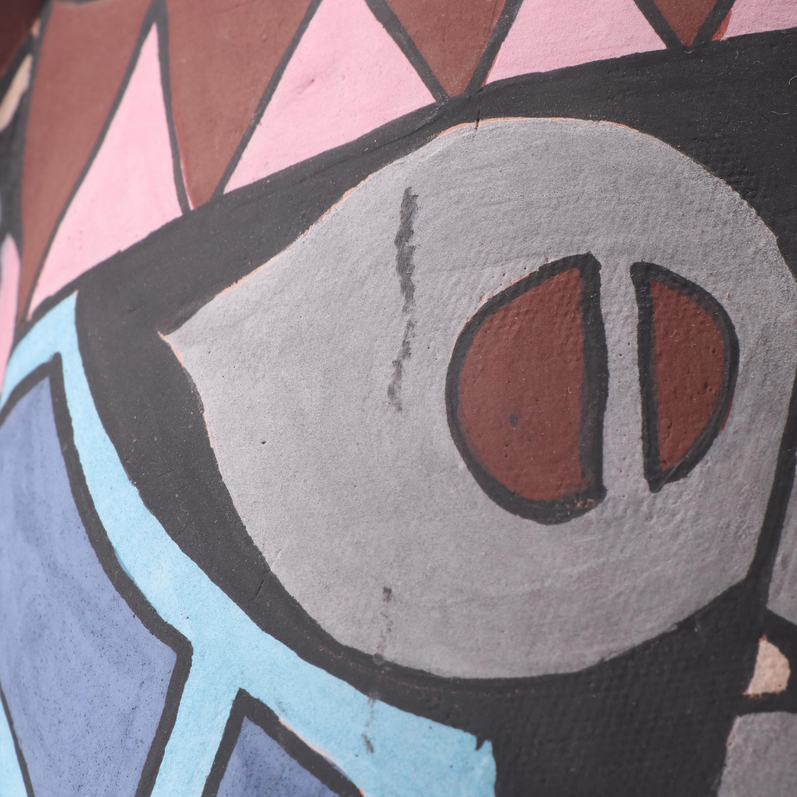 Philip & Marilyn Garnick Thrown and Altered Stoneware Lidded Jar