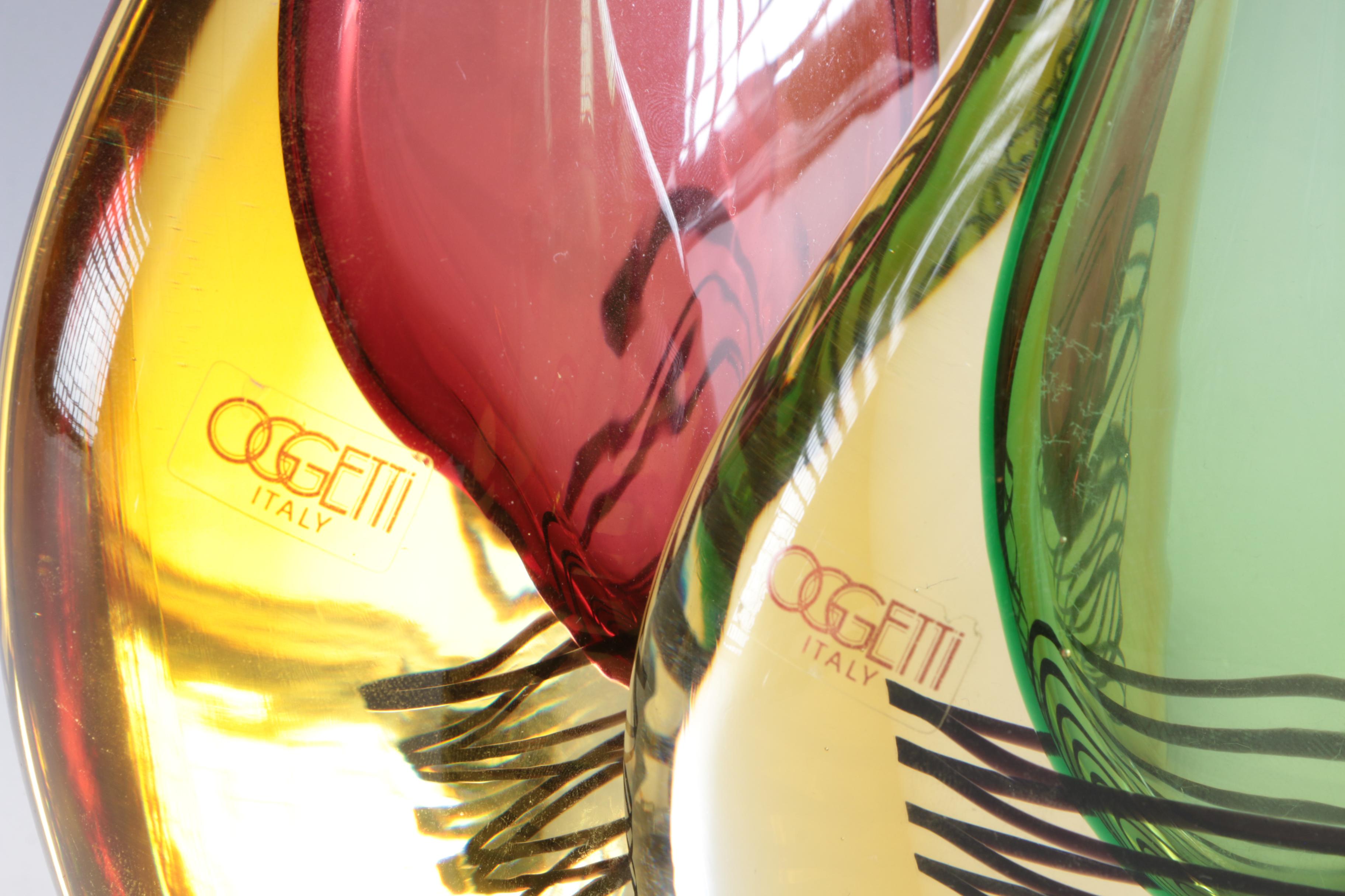 Murano Blown Glass Vases