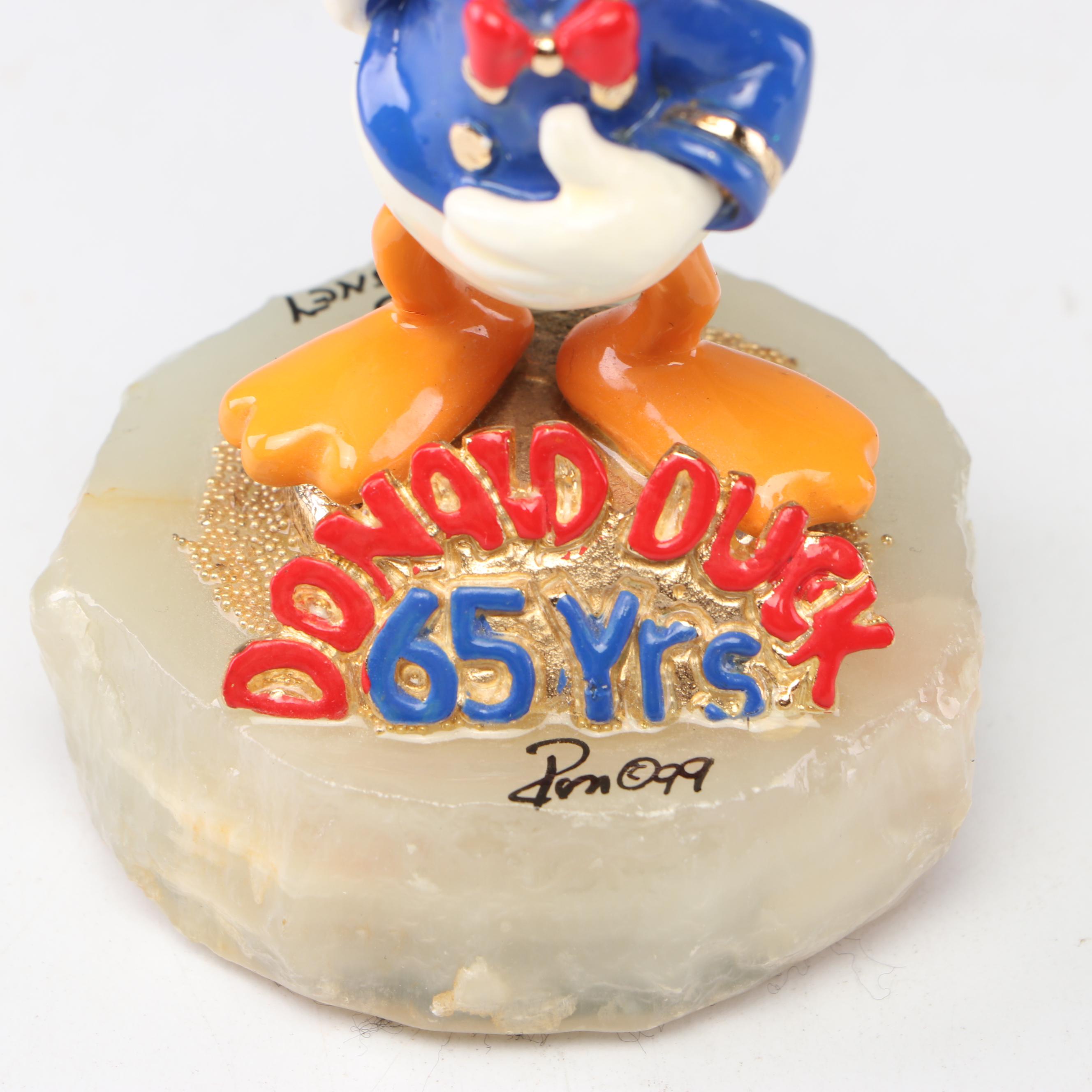 Ron Lee "Donald Duck" Limited Edition 65th Anniversary Figurine on Onyx Base