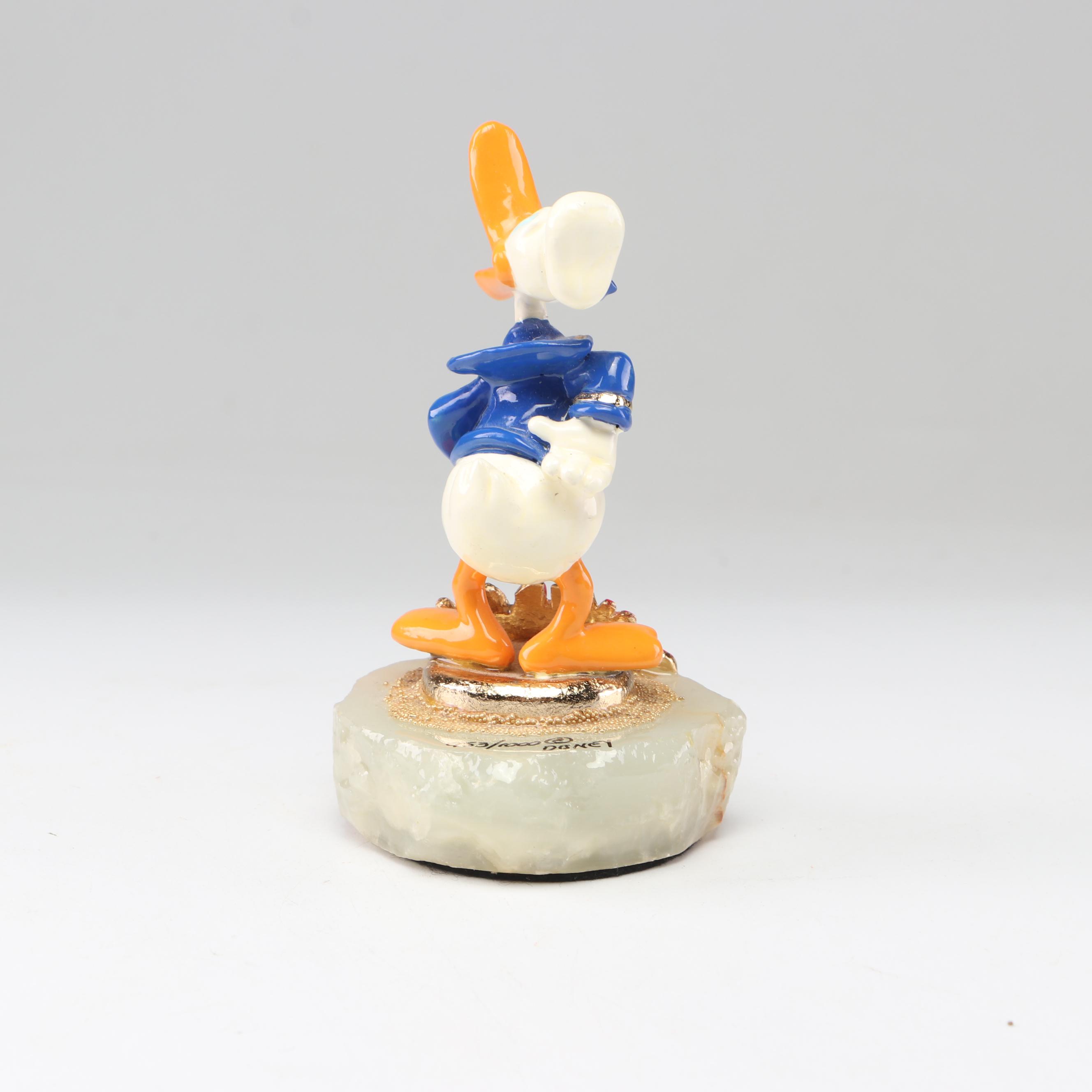 Ron Lee "Donald Duck" Limited Edition 65th Anniversary Figurine on Onyx Base