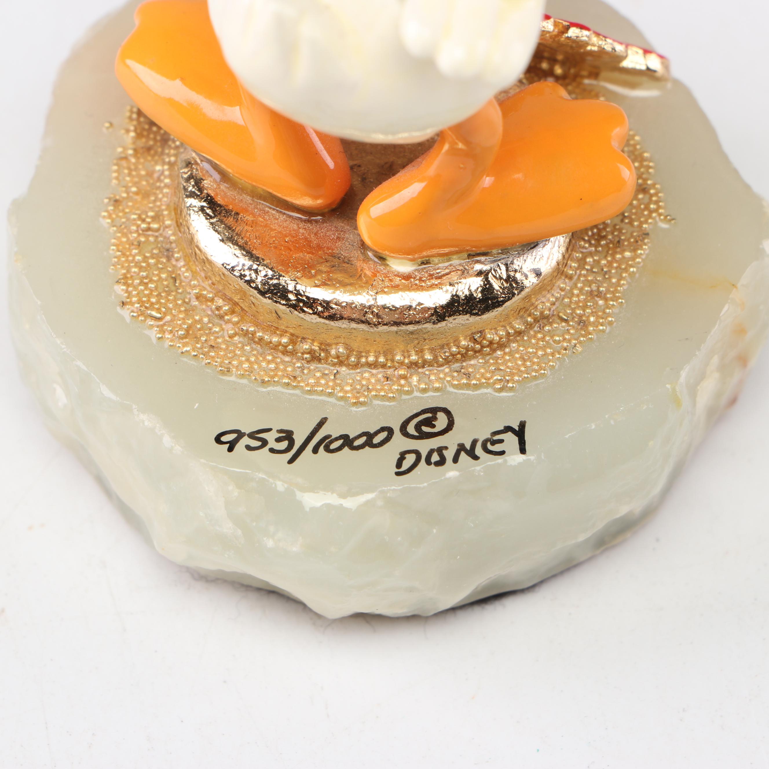 Ron Lee "Donald Duck" Limited Edition 65th Anniversary Figurine on Onyx Base