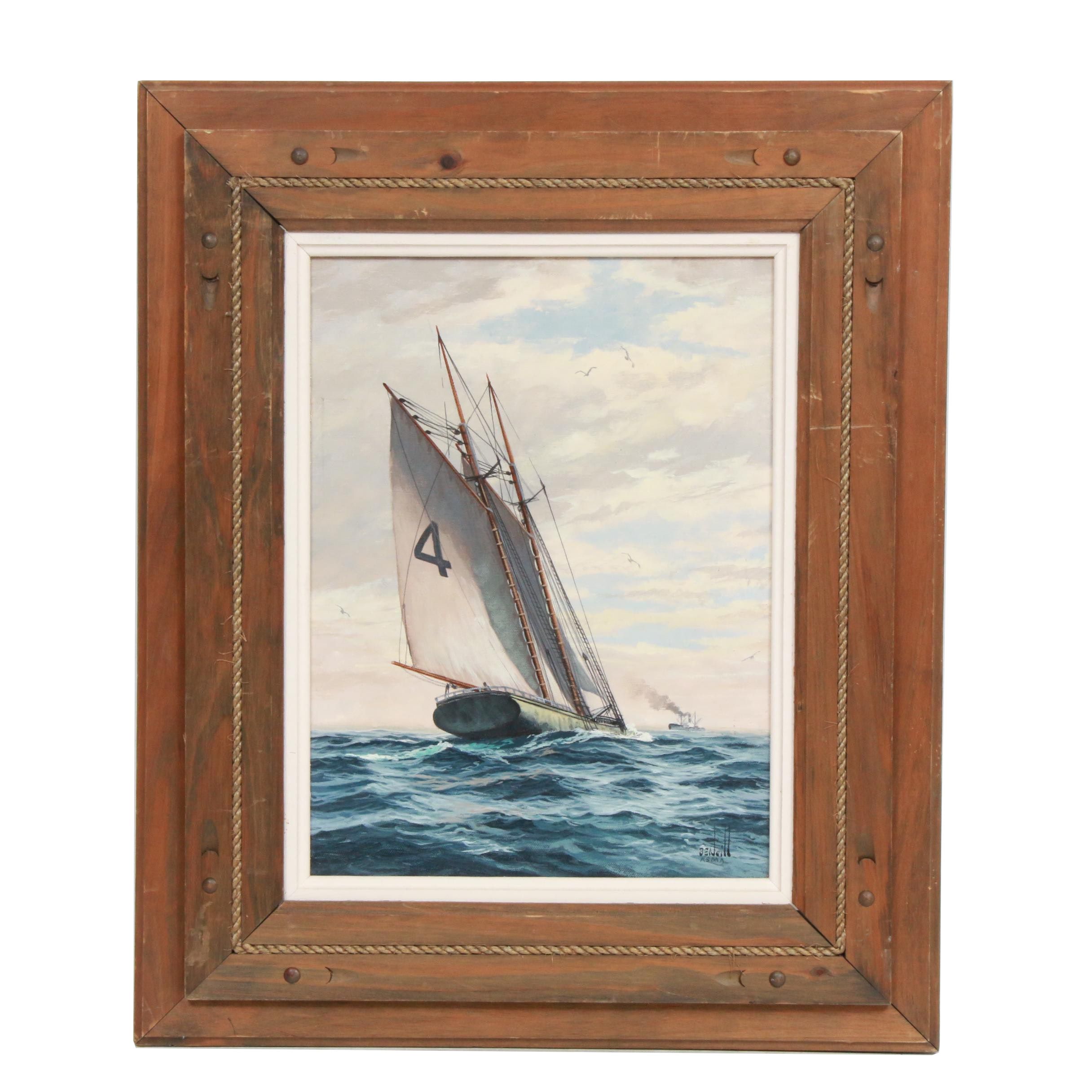 Ben Neill Oil Painting "Pilot Boat"