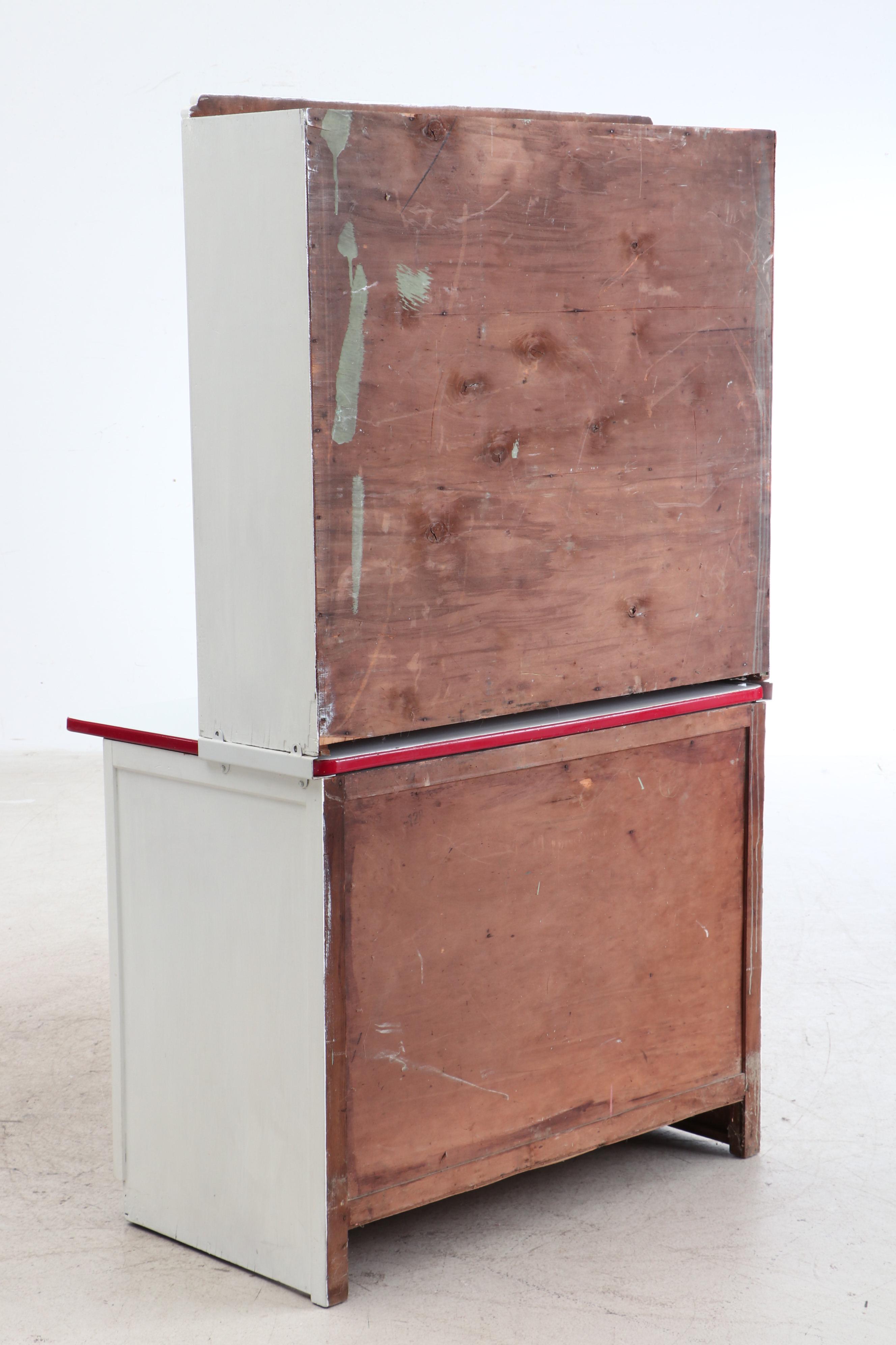 Scheirich Co. Hoosier Cabinet, Early 20th Century