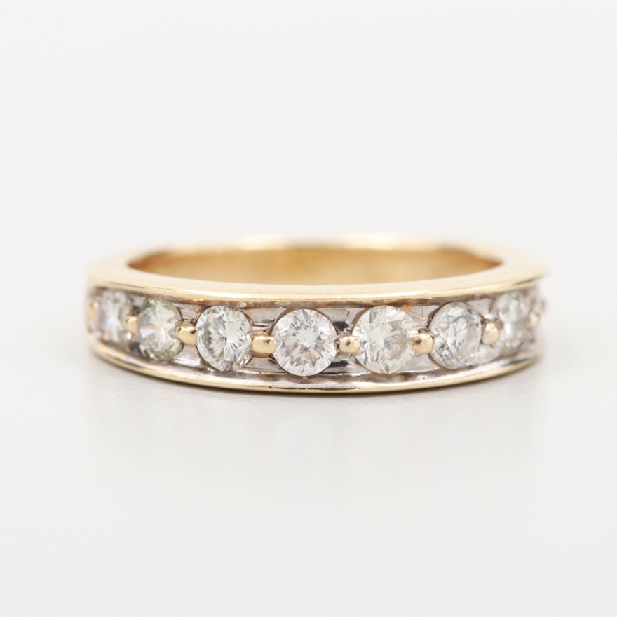 14K Yellow Gold Diamond Ring