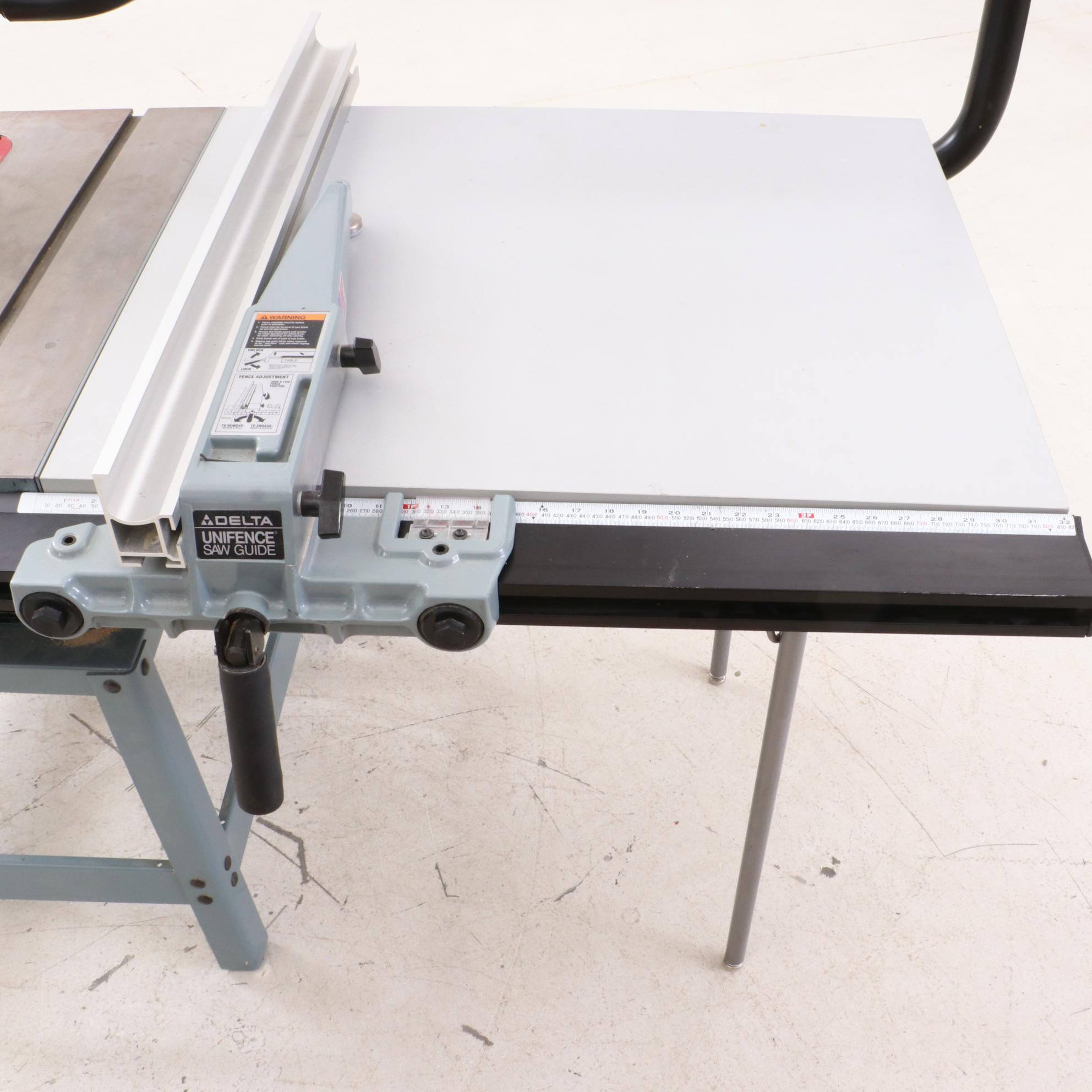 Delta 10" Contractor Table Saw with "Unifence" Saw Fence Guide