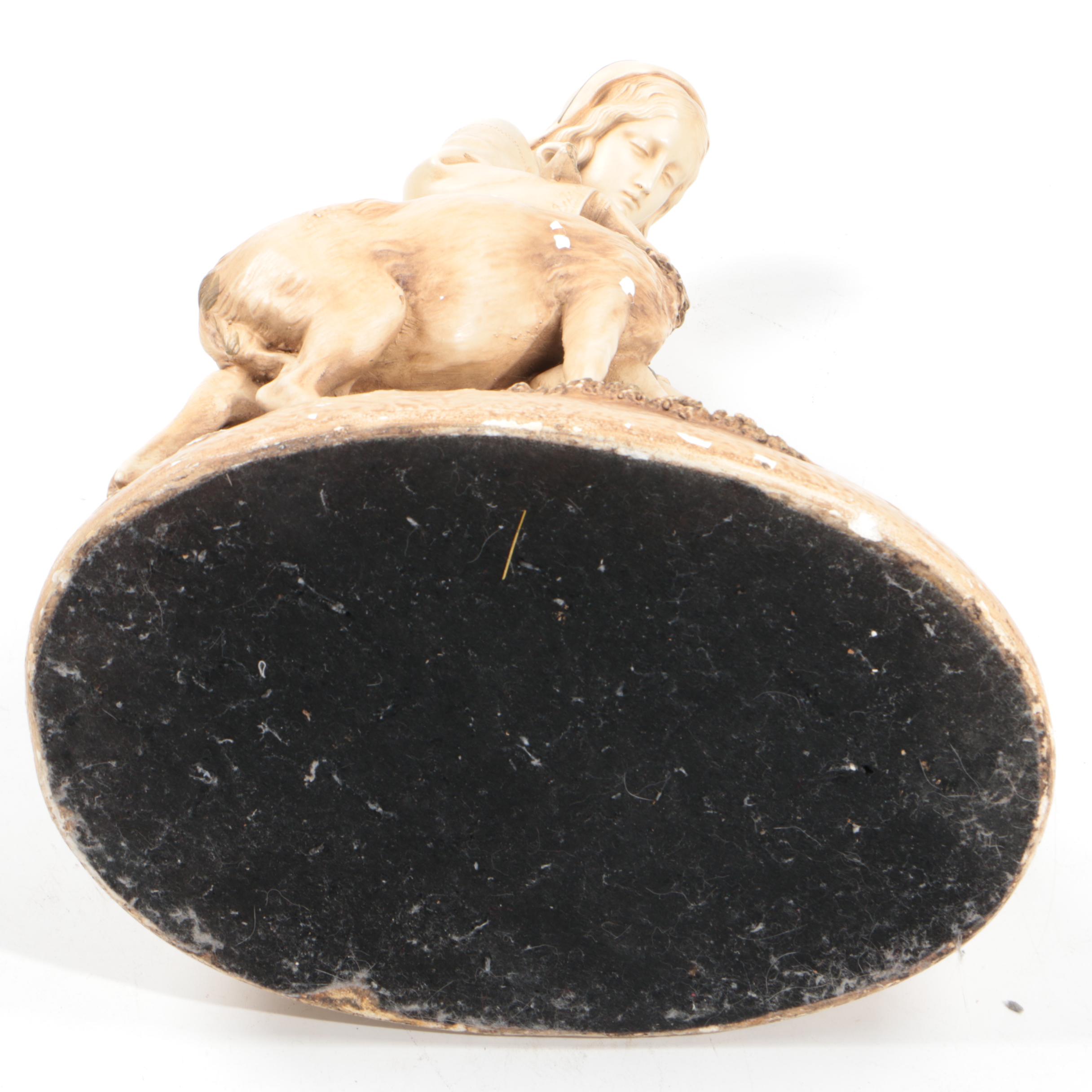 Marwal Chalkware Sculpture after Felix Martin Miller