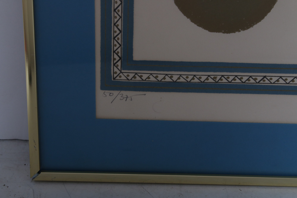 Keith Llewellyn DeCarlo Cast Paper Lithograph