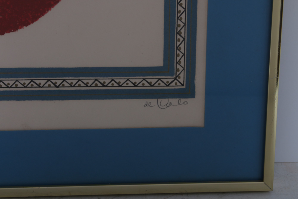 Keith Llewellyn DeCarlo Cast Paper Lithograph