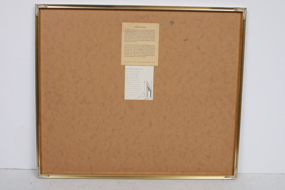 Keith Llewellyn DeCarlo Cast Paper Lithograph