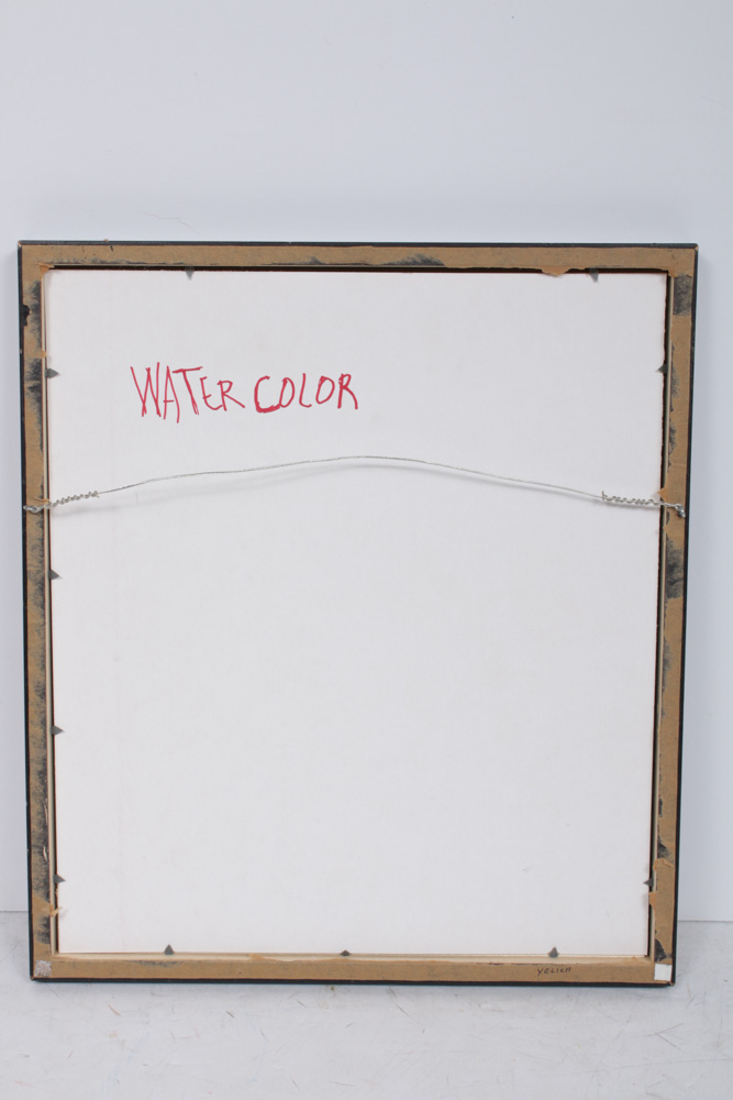 George Yelich Lithograph of a Cityscape