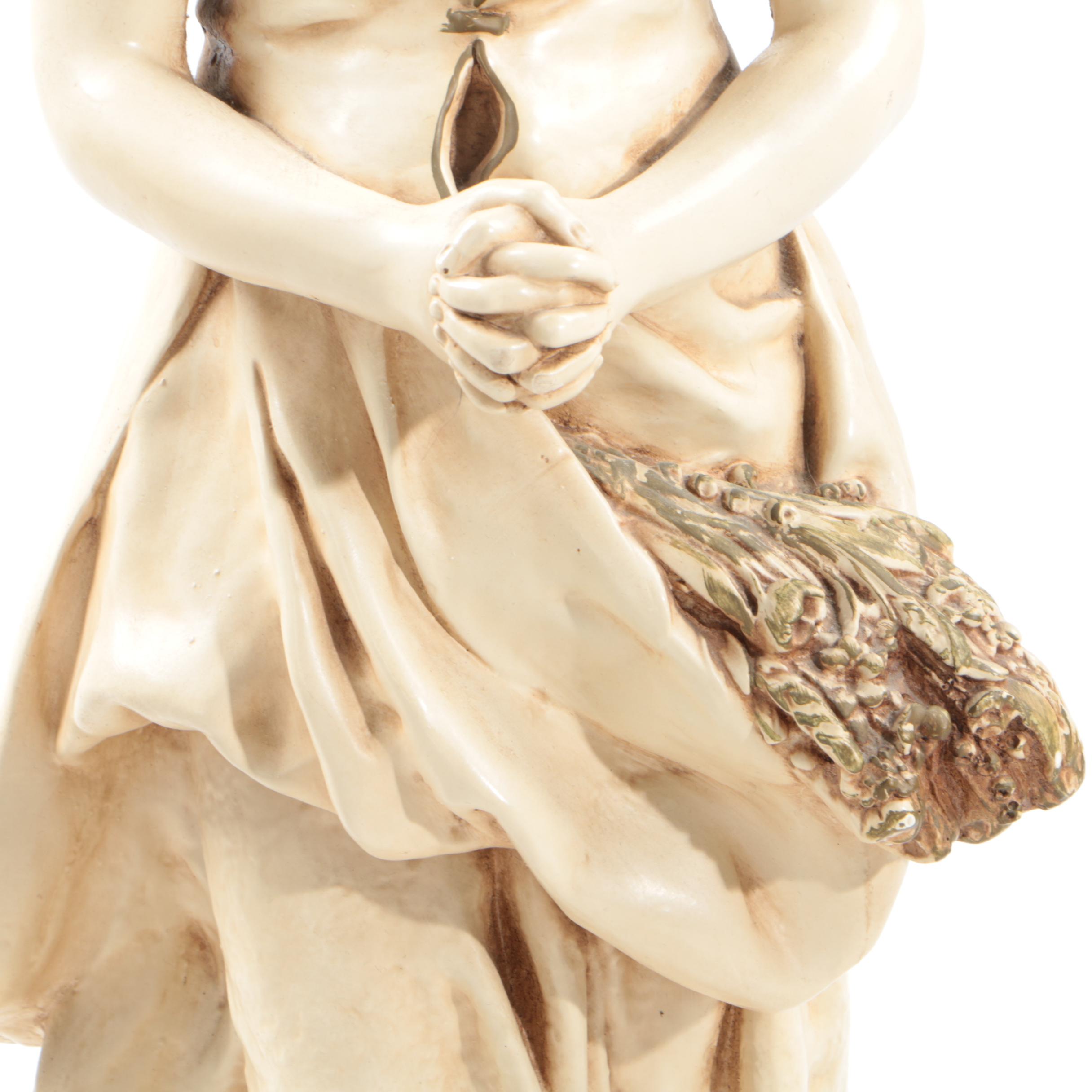 Alexander Backer Company Chalkware Sculpture after Émile Edward Peynot