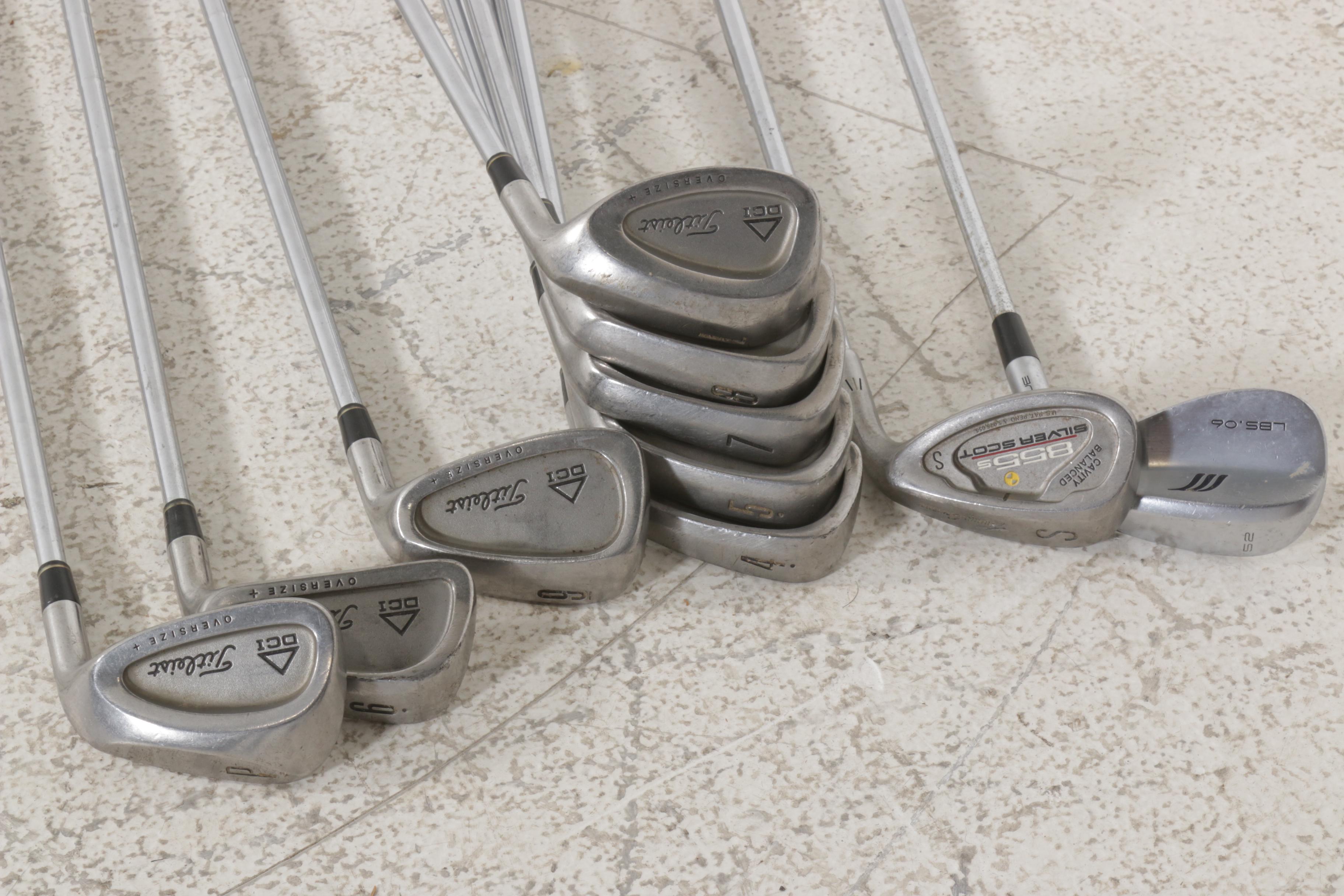 Titleist Golf Clubs and Bag