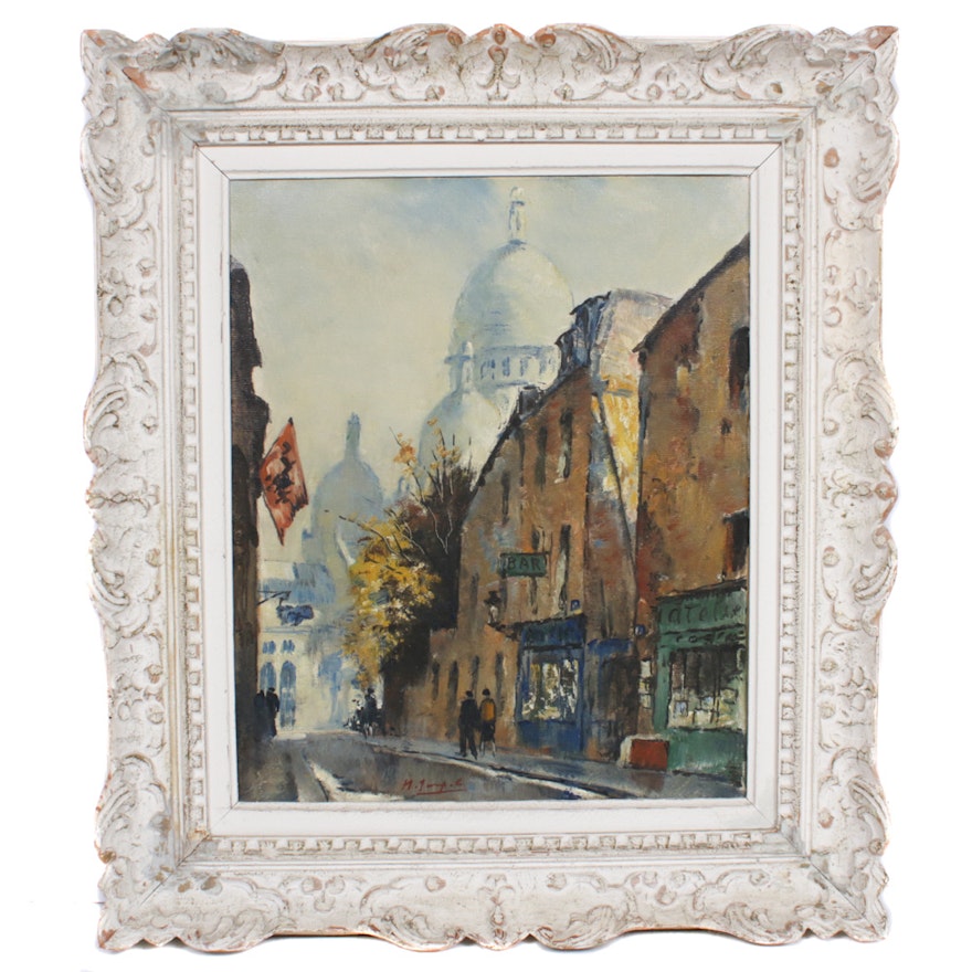 M. Janpol Oil Painting "View of Paris"