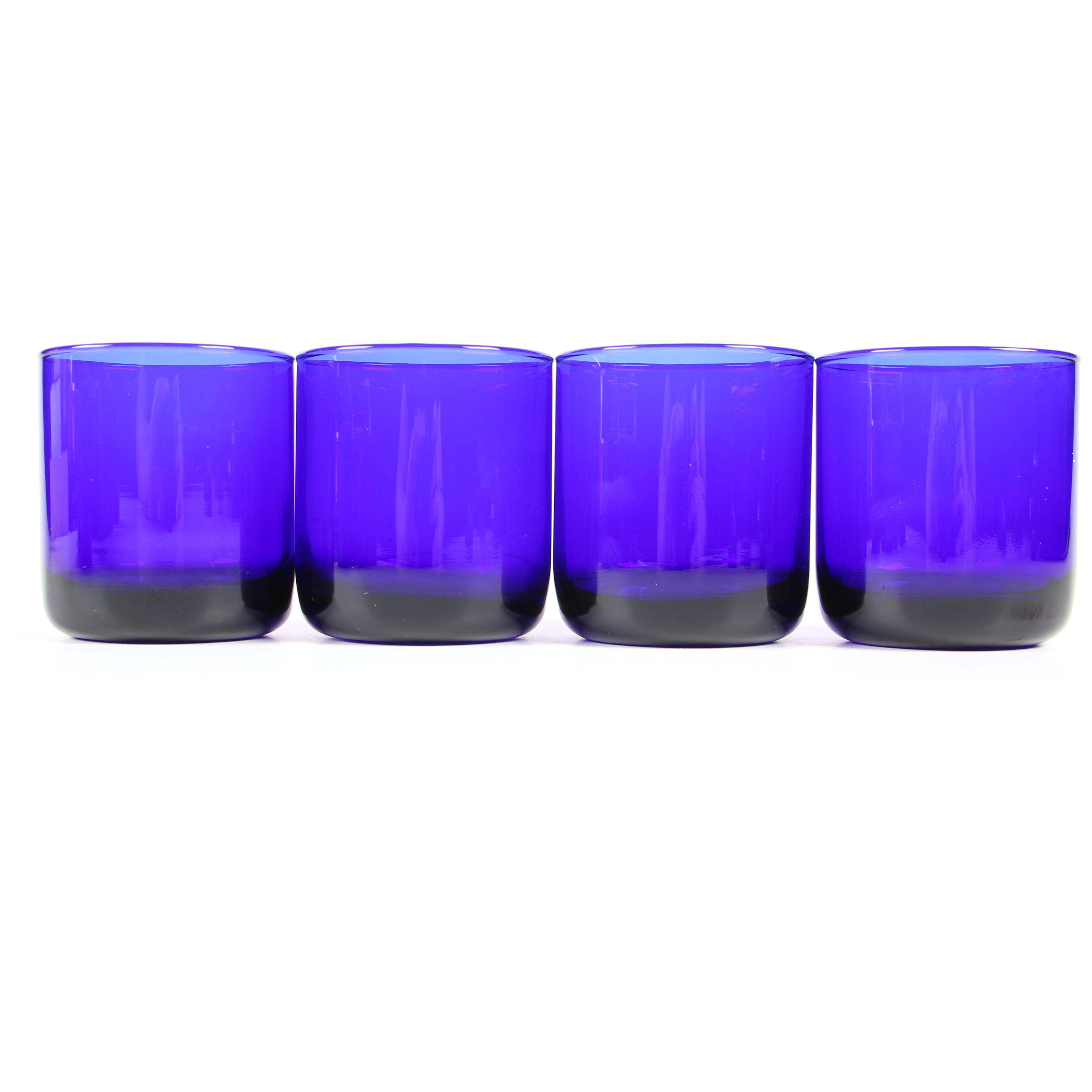 Libbey Cobalt Blue Glass Tumblers